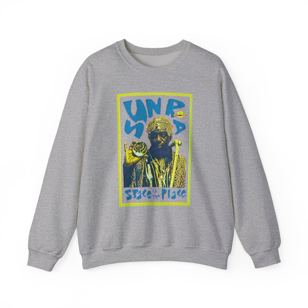 Sun Ra Space Is The Place Graphic Print Unisex Heavy Blend™ Crewneck Sweatshirt