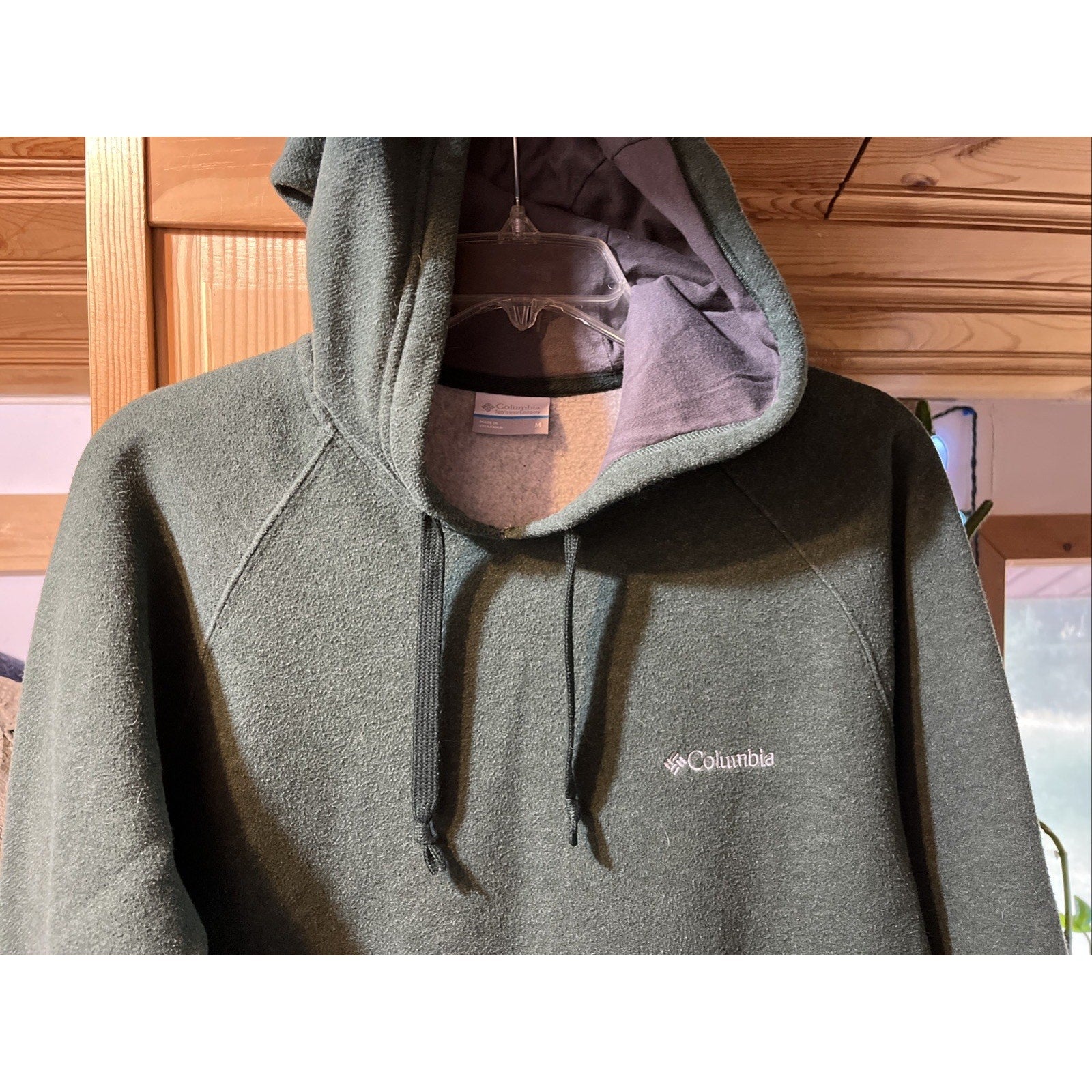 Columbia Hoodie Mens M Green Everyday Adventure Pullover Outdoor Long Sleeve