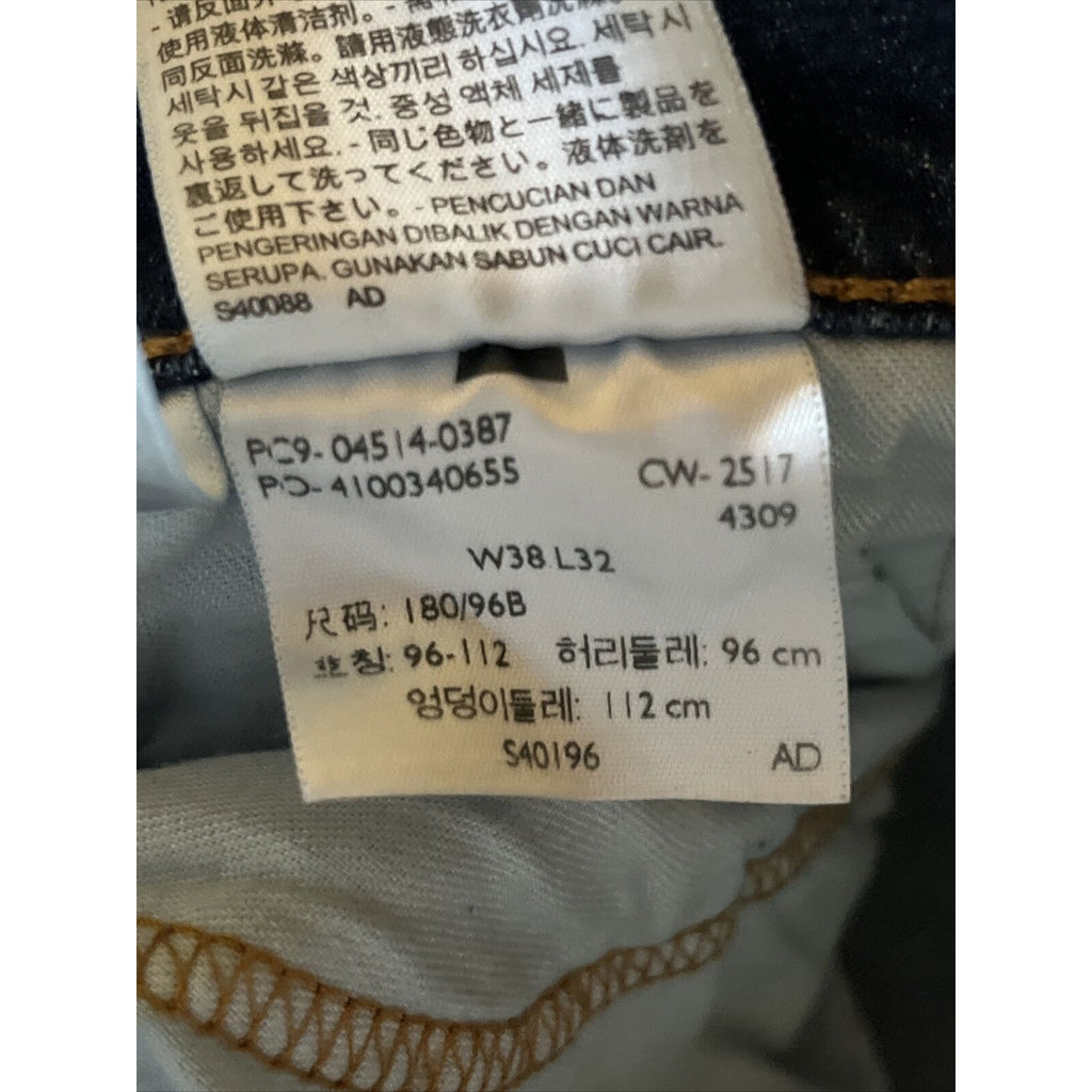 Levi's 514 Jeans Men's 38x32 Blue Denim Y2K Western Outdoor Cotton Travel EUC