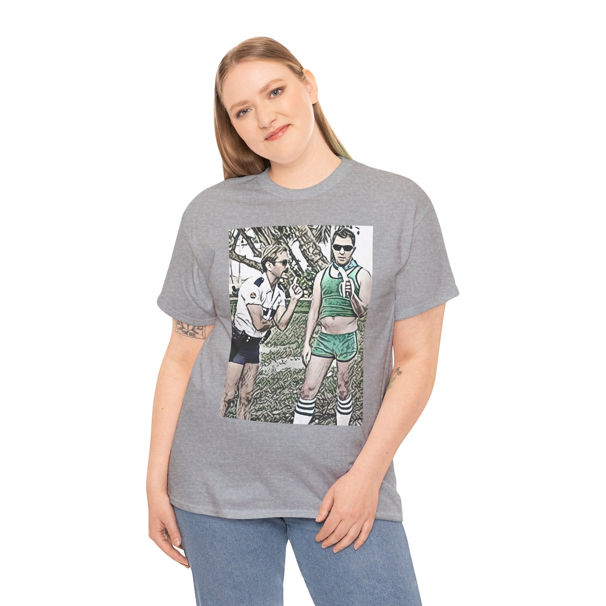 Reno 911 Graphic Print Short Sleeve Crew Neck Unisex Heavy Cotton Art Tee Shirt