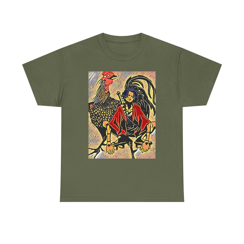 Samurai Champloo Graphic Print Short Sleeve Unisex Heavy Cotton Anime Tee Shirt