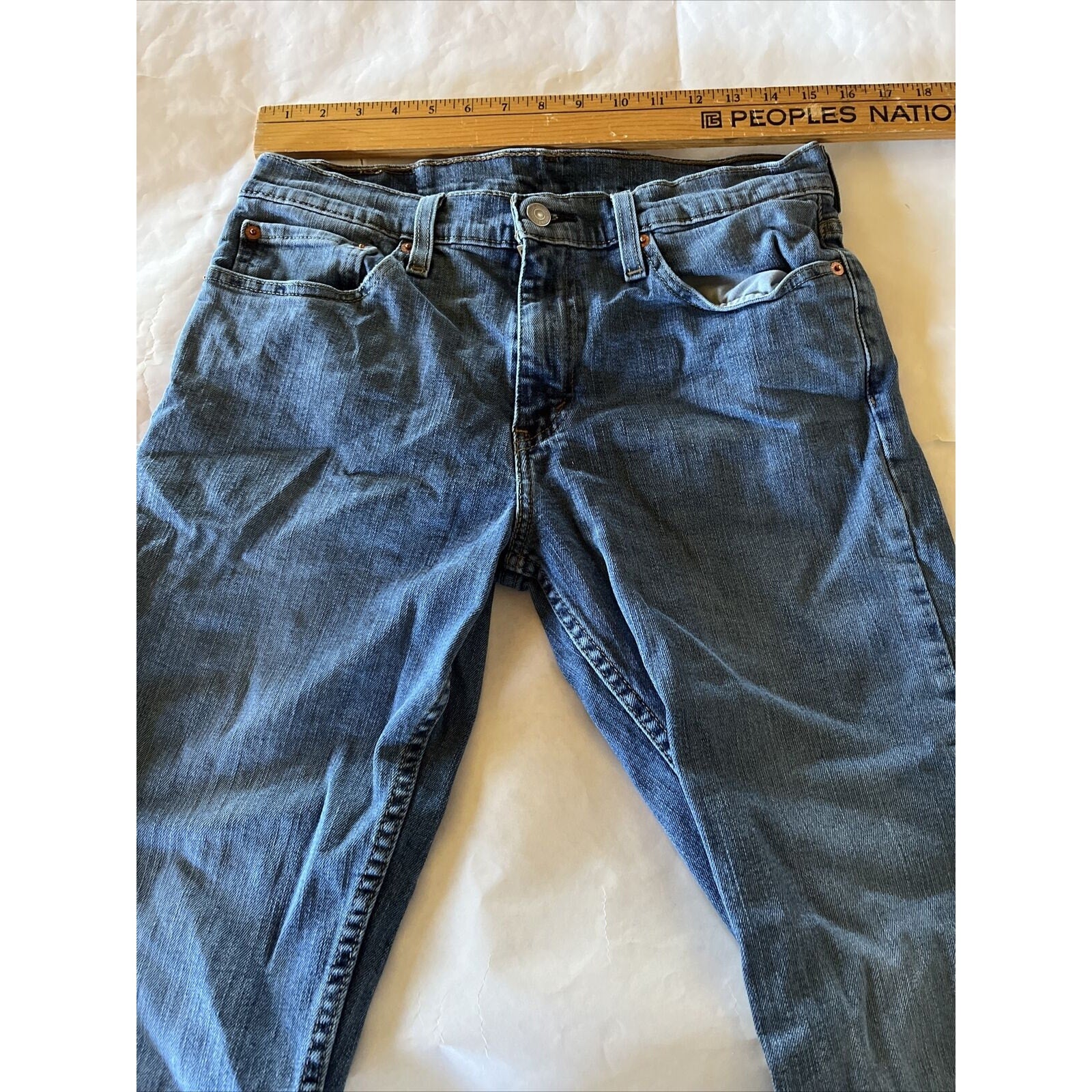 Levis 511 Jeans Mens 31x30 Blue Slim Straight Medium Wash Denim Y2k