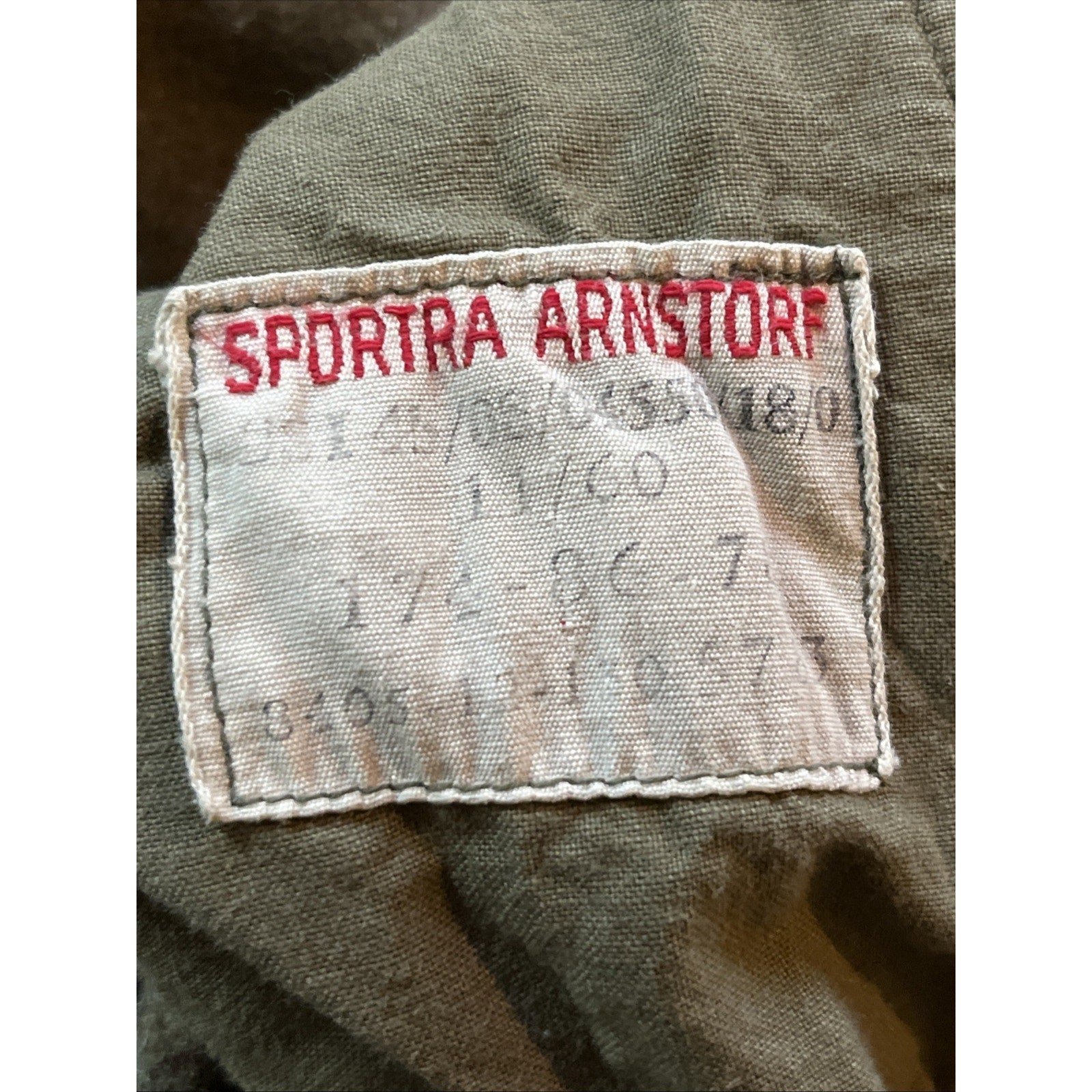 POST WW II GERMAN BUNDESWEHR WINTER WOOL GREEN PANTS SPORTRA ARNSTORF 34x30 VTG