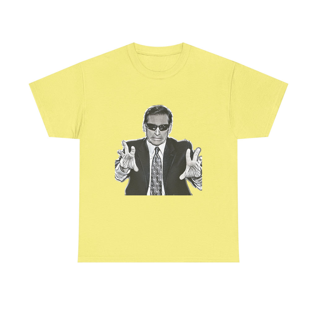 Blind Guy Mcsqueezy Michael Scott Office Graphic Print Unisex Heavy Cotton Tee