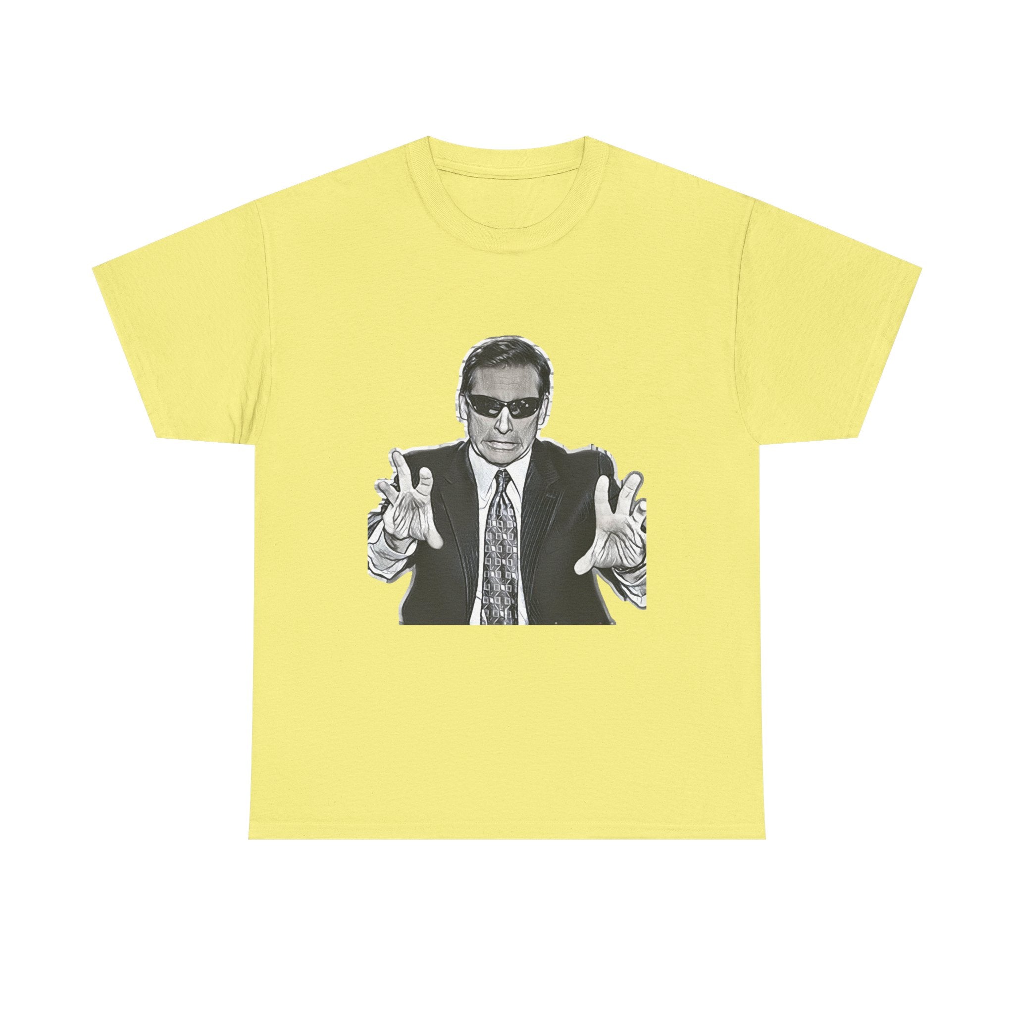 Blind Guy Mcsqueezy Michael Scott Office Graphic Print Unisex Heavy Cotton Tee
