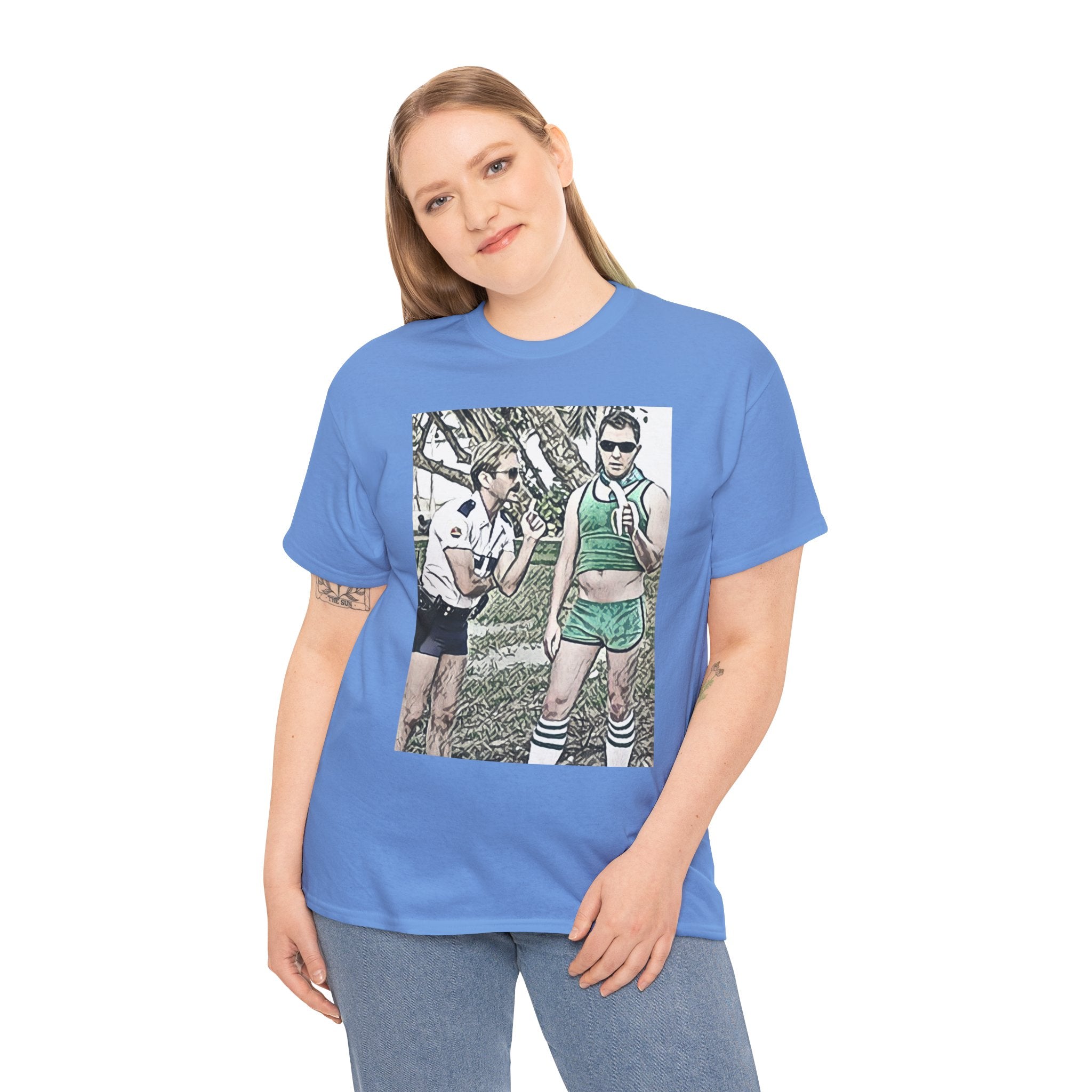 Reno 911 Graphic Print Short Sleeve Crew Neck Unisex Heavy Cotton Art Tee Shirt