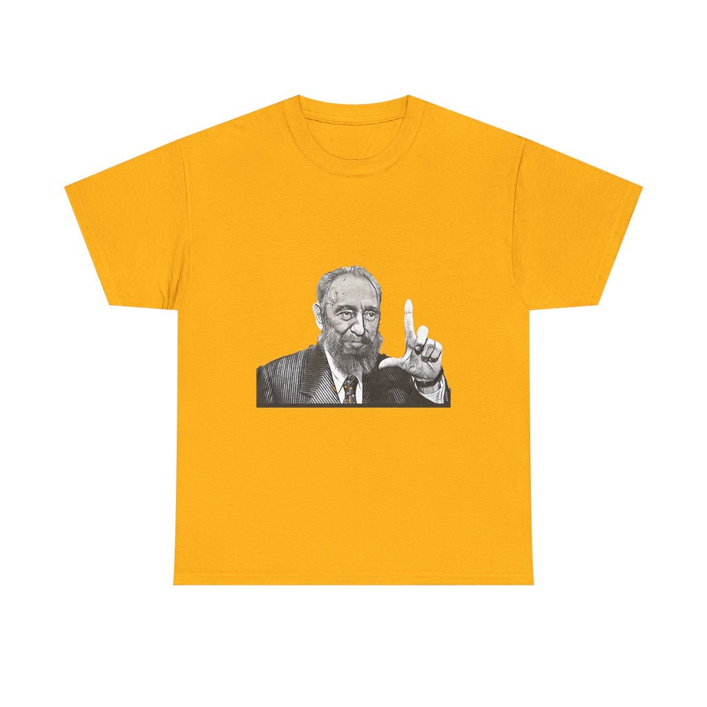 Fidel Castro Black & White Art Graphic Print Unisex Heavy Cotton Tee