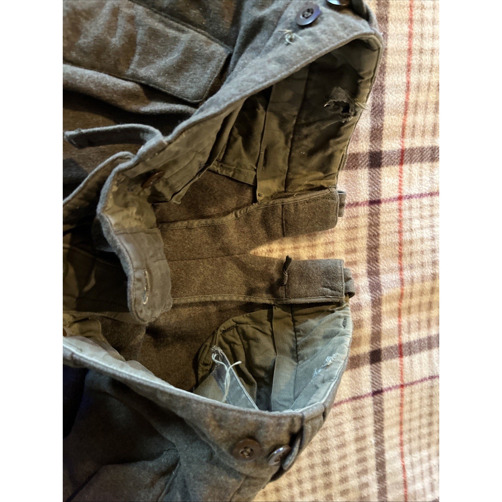 POST WW II GERMAN BUNDESWEHR WINTER WOOL GREEN PANTS SPORTRA ARNSTORF 34x30 VTG