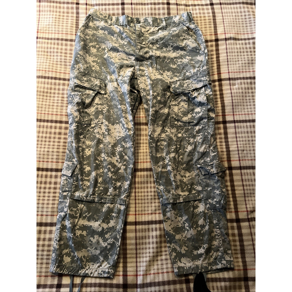 US Army Pants Trousers Large X-Long USGI Digital Camo Cotton/Nylon Ripstop 36x31