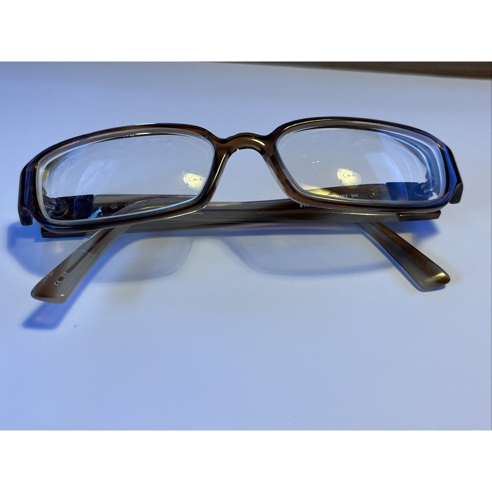 Vera Wang Womens Eyeglasses V163 BR Brown Tortoise Oval Frames 51-16-135 Readers