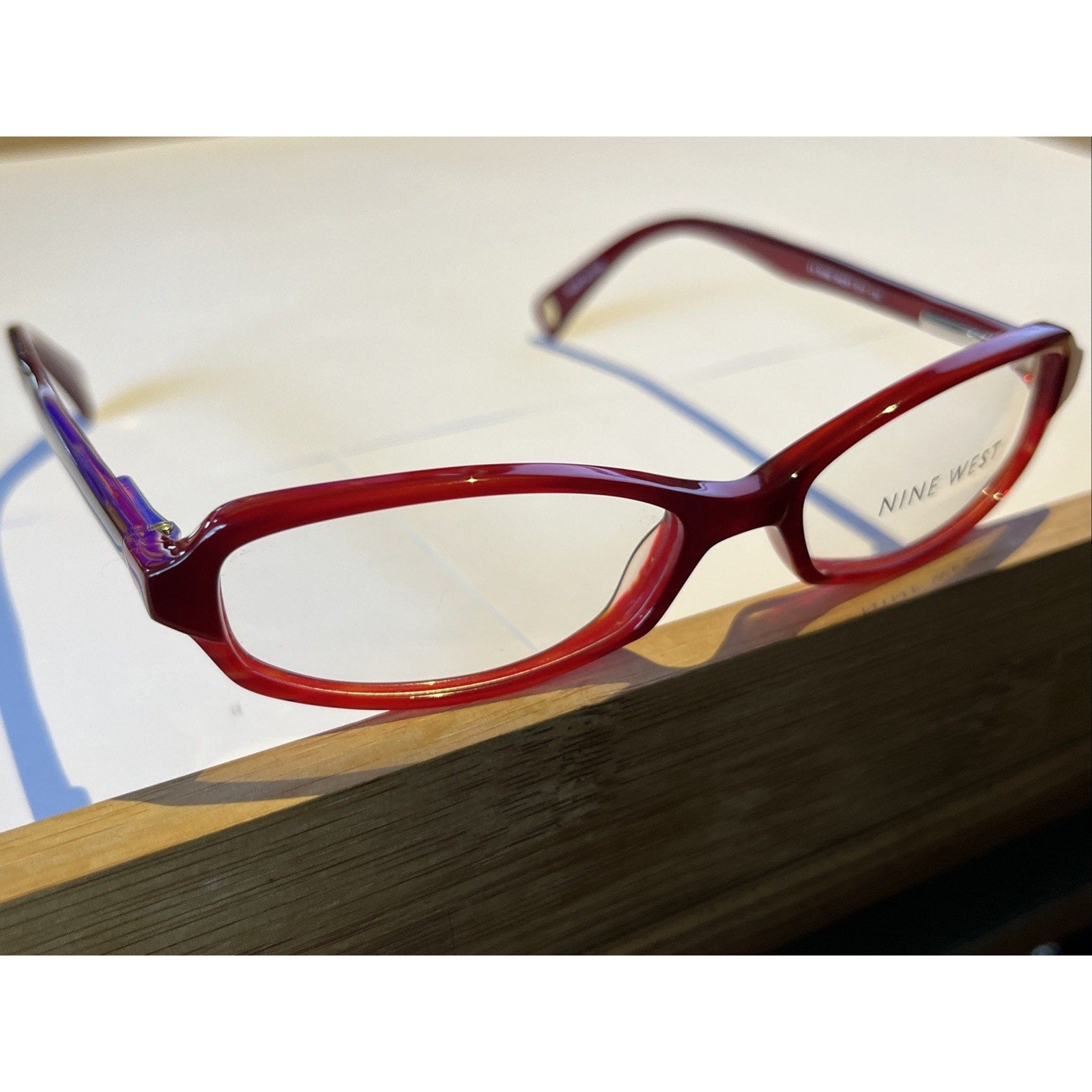 Nine West 375 EY7 Eyeglasses Women's Red Tort Plastic Full Rim 49-15-130 Frames