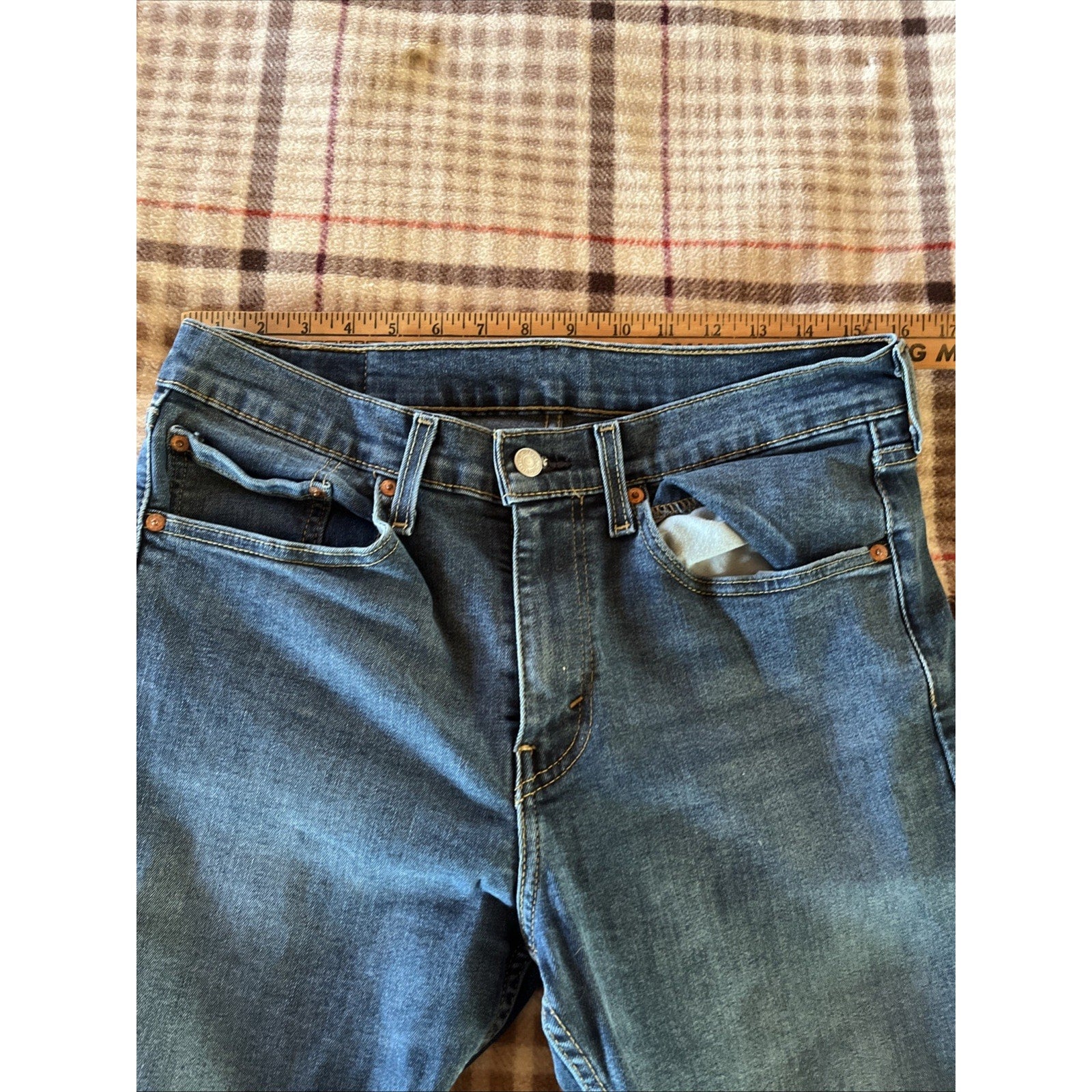 Levi's 502 jeans 32x29 men’s slim fit Blue Cotton denim Outdoor Travel Straight