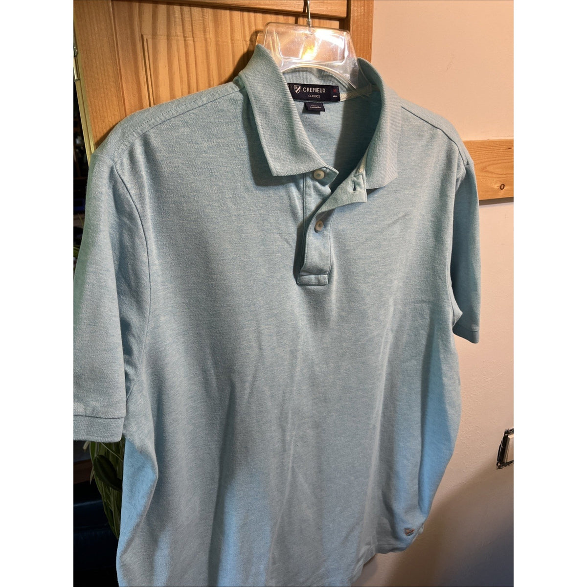 Daniel Cremieux Classics Club 38 Polo Shirt Mens M Blue Golf Short Sleeve