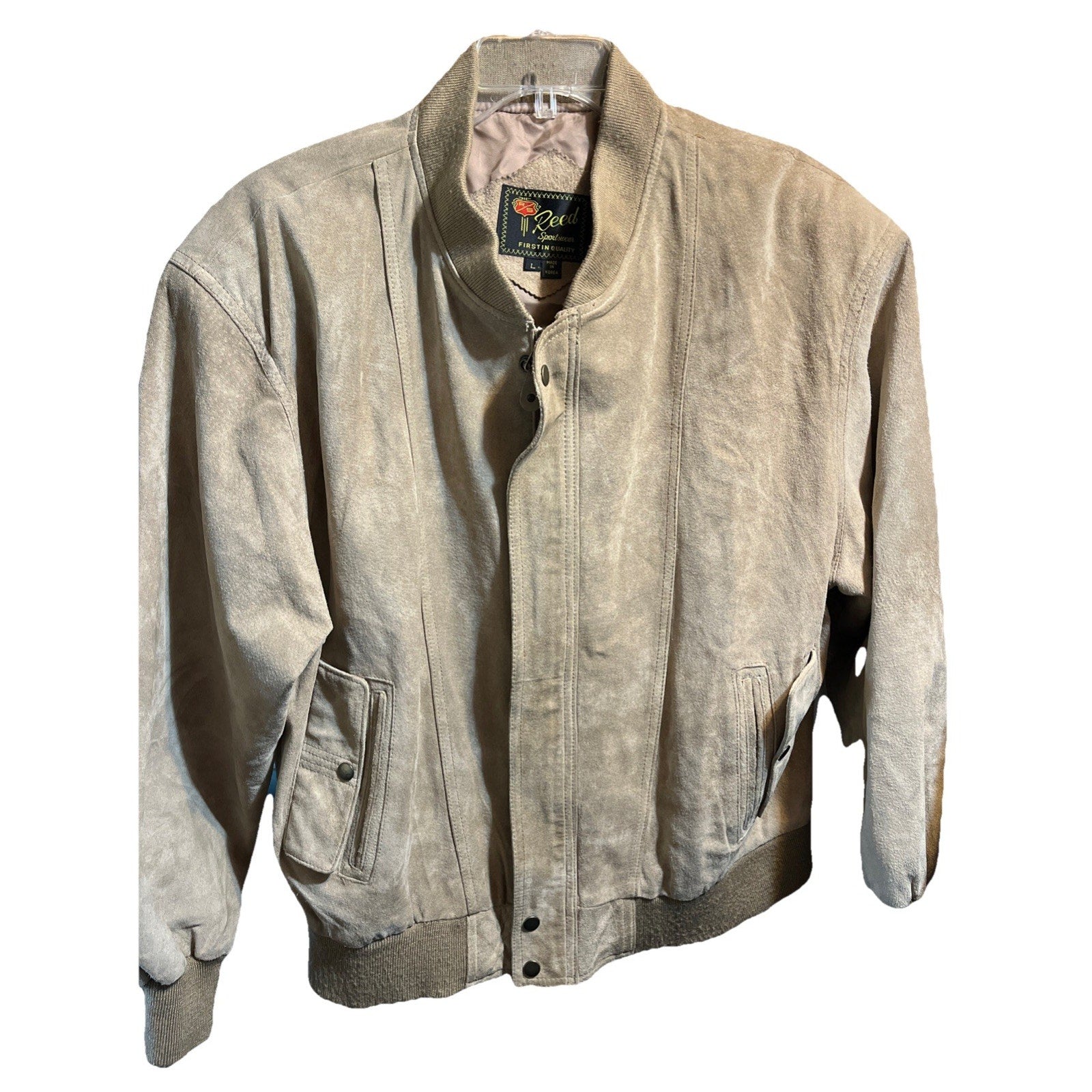 Vintage Reed Sportswear Men’s Genuine Suede Leather Size Large Jacket