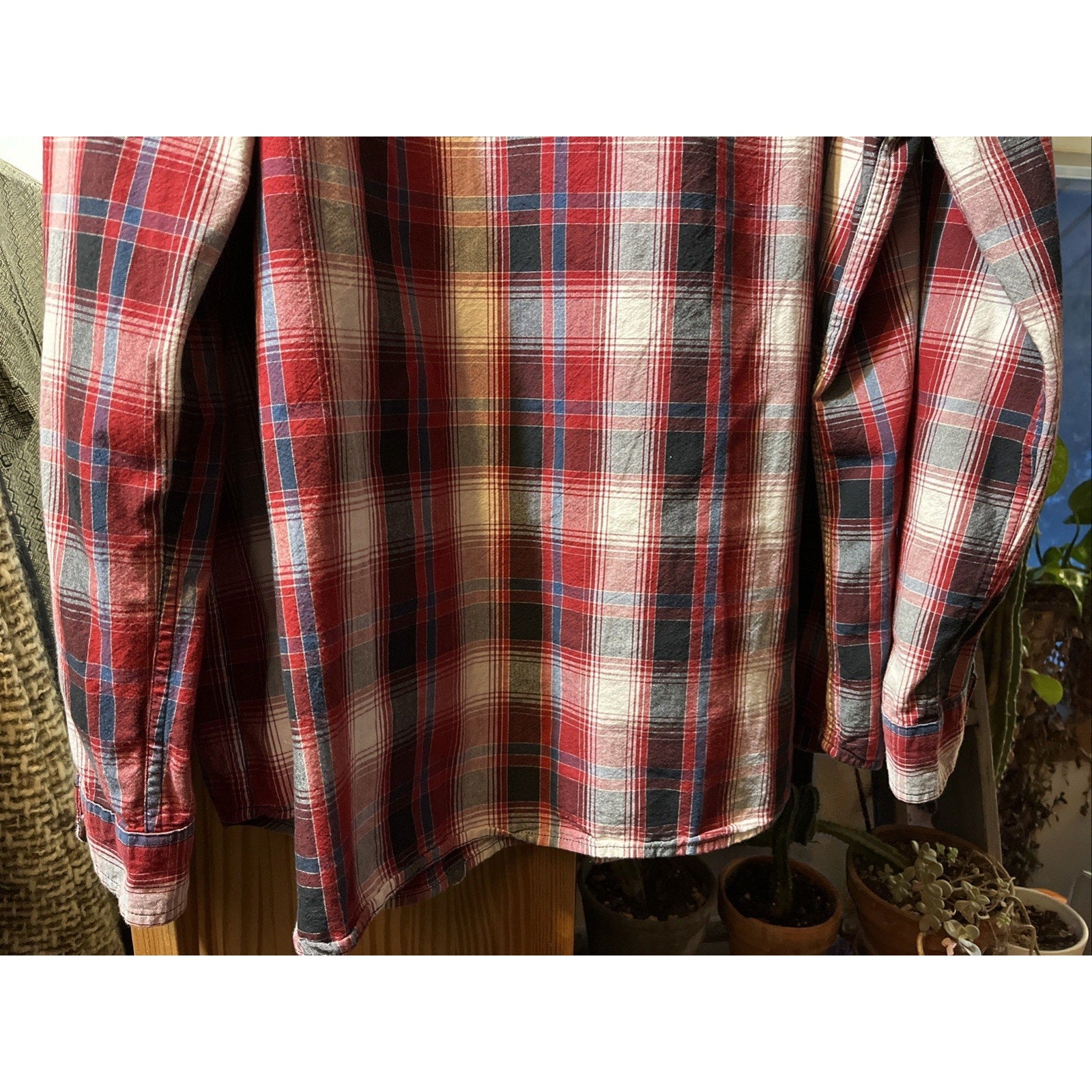 Carhartt Shirt Mens XXL Red Plaid Outdoor Relaxed Fit Button Workwear Western