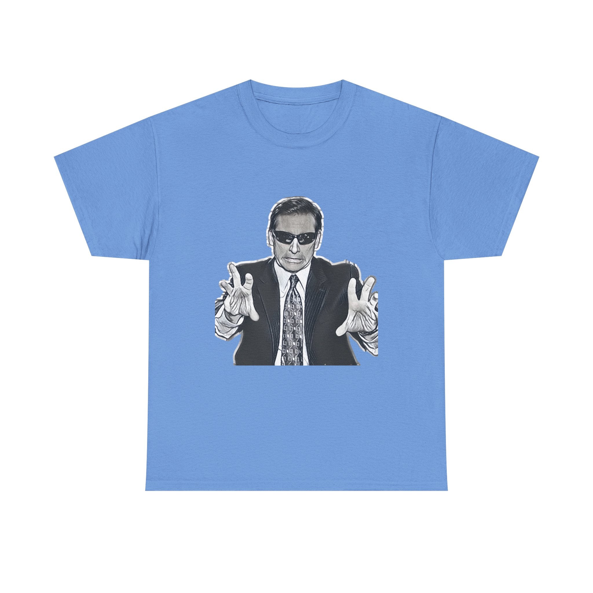 Blind Guy Mcsqueezy Michael Scott Office Graphic Print Unisex Heavy Cotton Tee