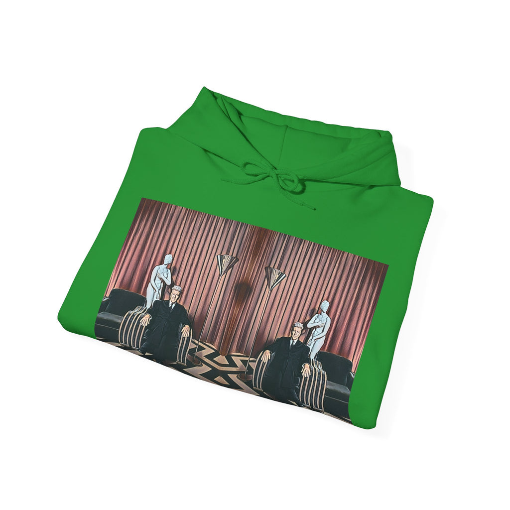 David Lynch Twin Peaks Art Graphic Print LS Unisex Heavy Blend Hooded Sweatshirt