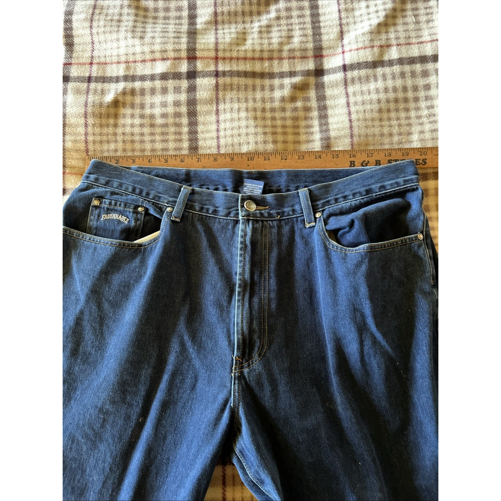 Façonnable Jeans Mens Size 40 R Blue Denim Modele F40 Straight Leg Stretch 40x32