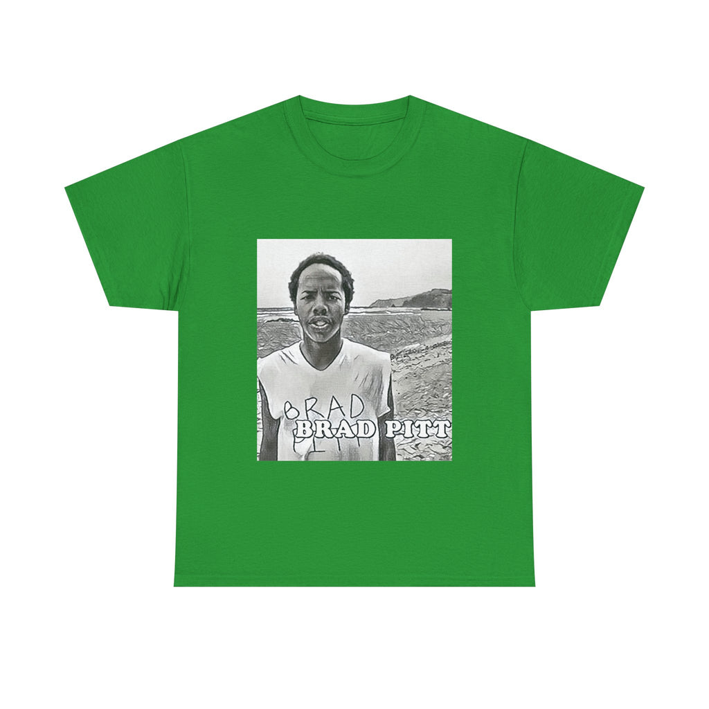 Earl Sweatshirt Brad Pitt Graphic Print Short Sleeve Unisex Heavy Cotton T-Shirt