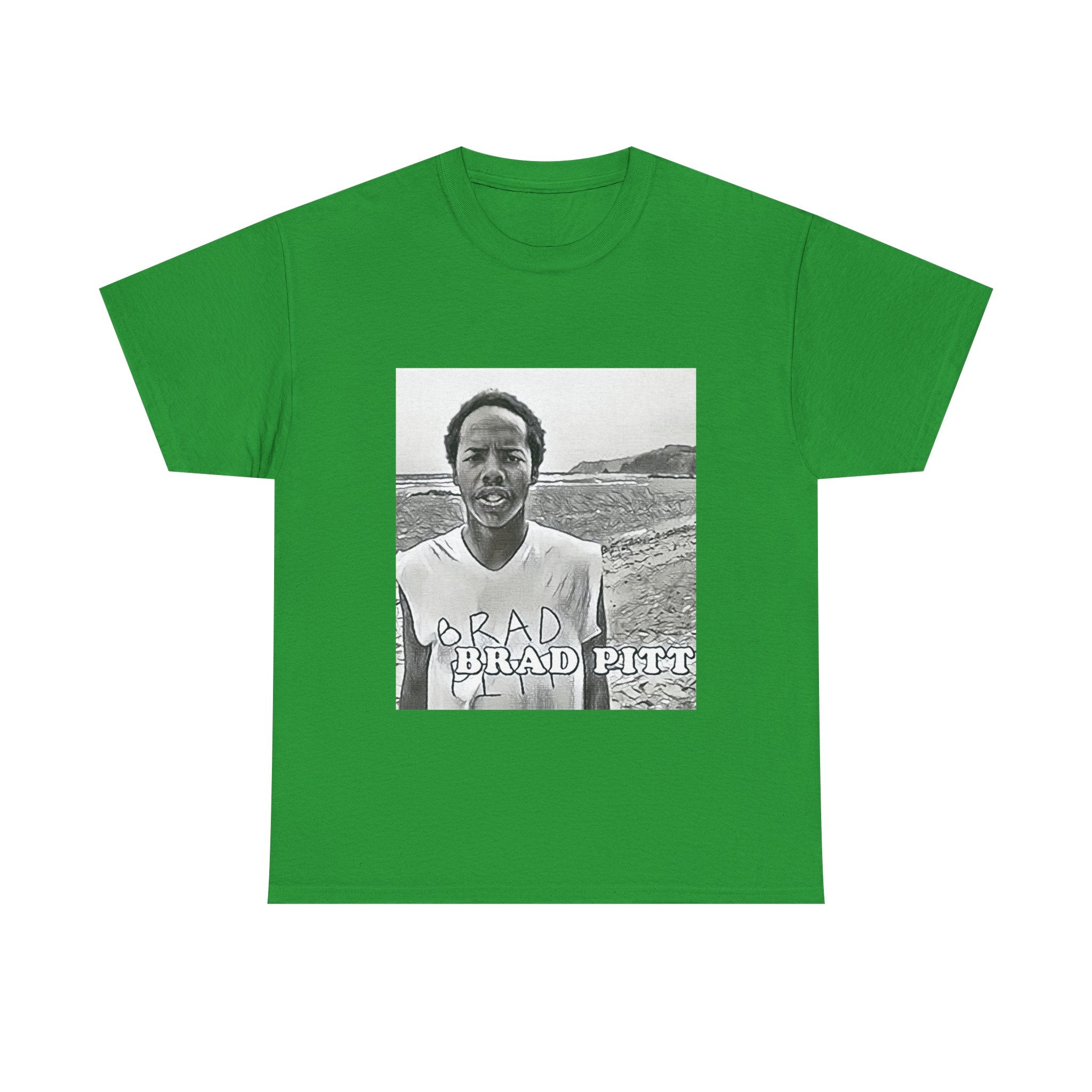 Earl Sweatshirt Brad Pitt Graphic Print Short Sleeve Unisex Heavy Cotton T-Shirt