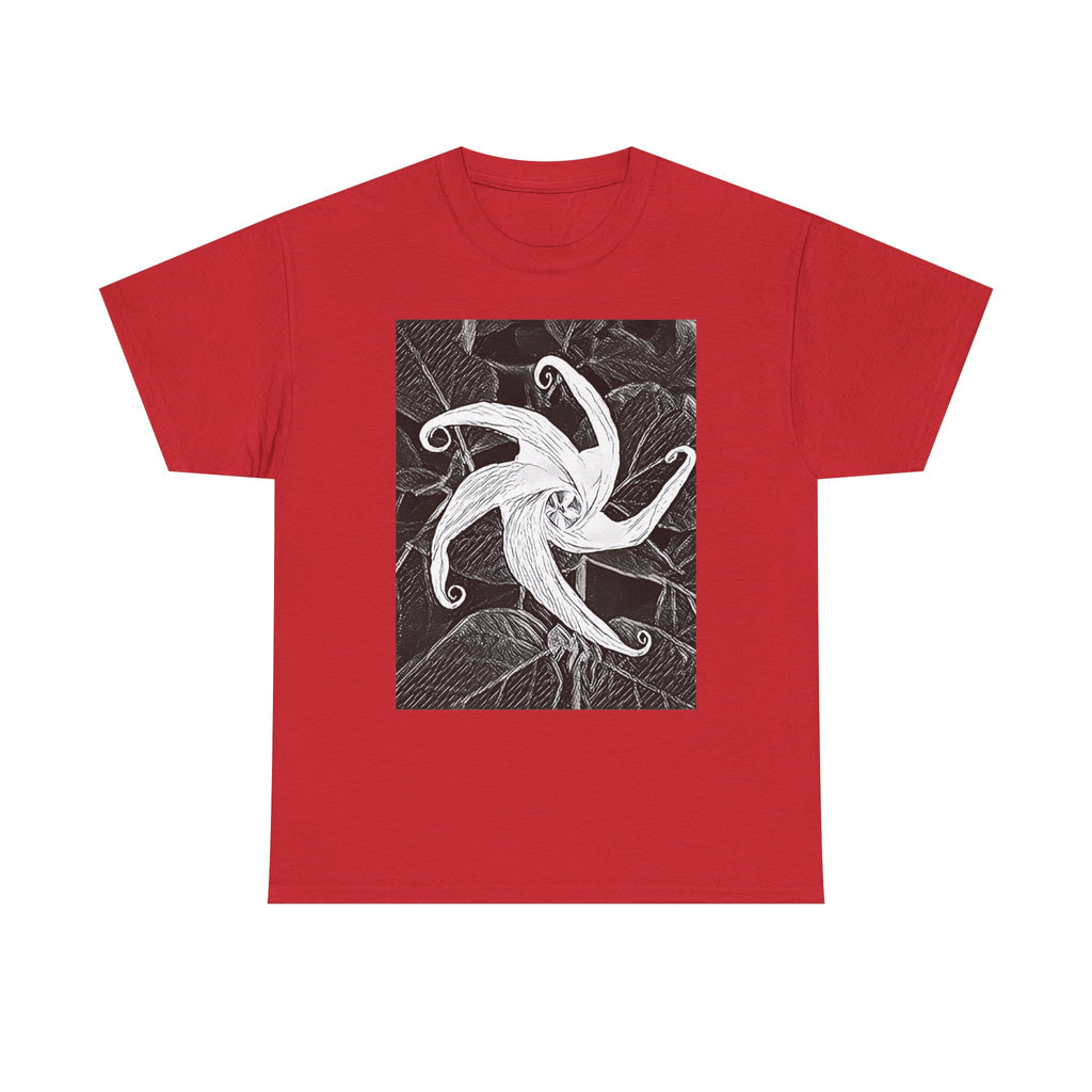 Jimsonweed Datura Stramonium Graphic Print Botany Unisex Heavy Cotton Tee Shirt