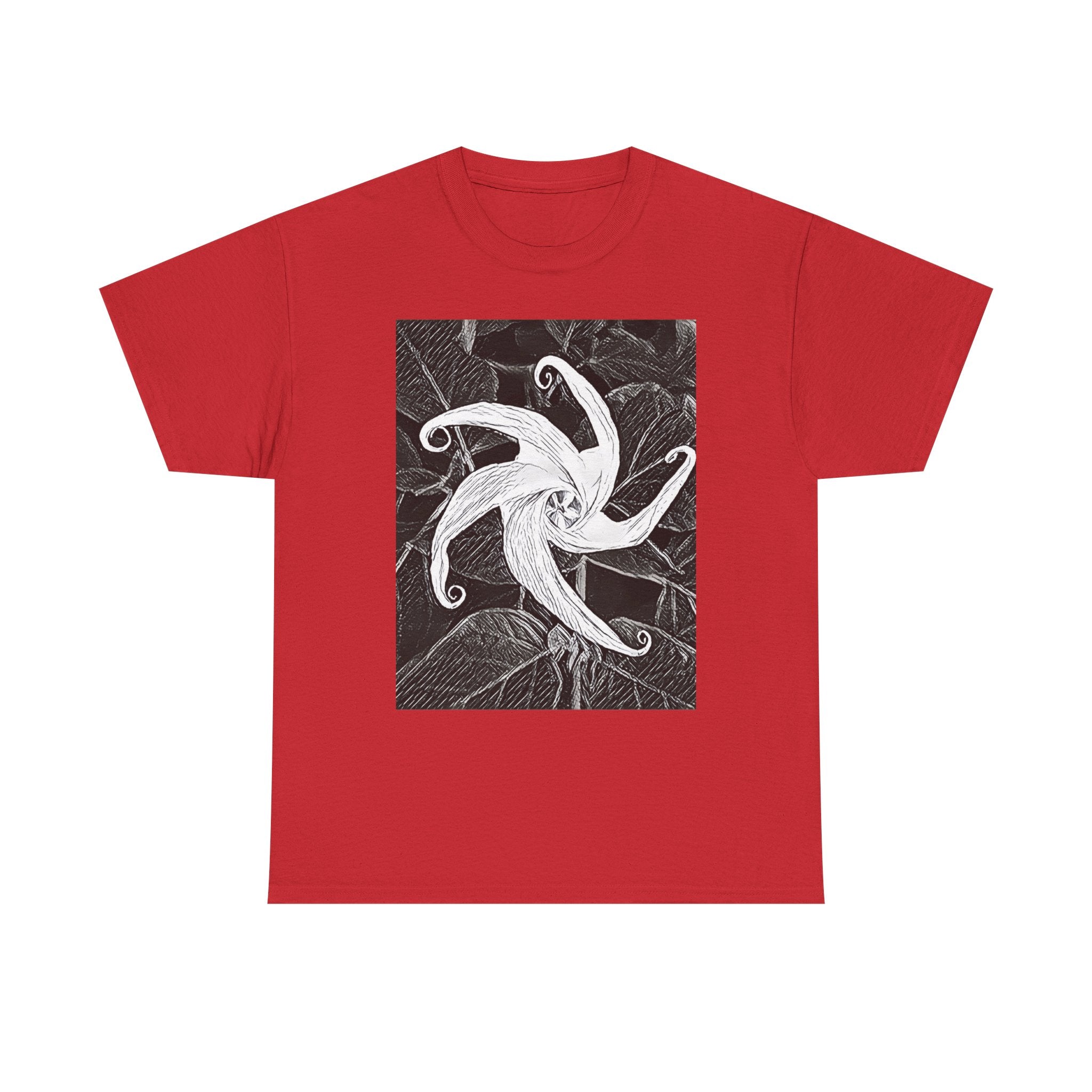 Jimsonweed Datura Stramonium Graphic Print Botany Unisex Heavy Cotton Tee Shirt