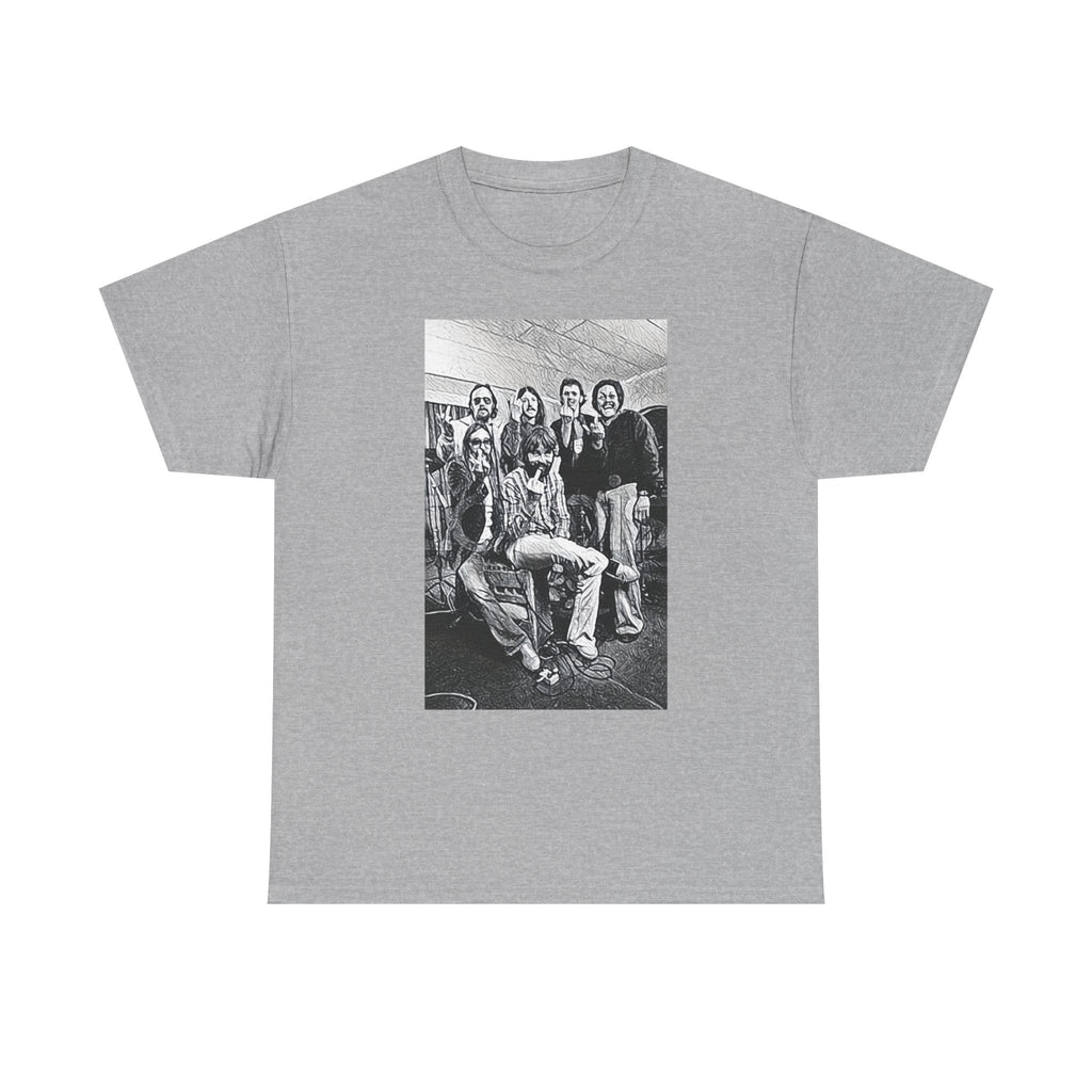 The Doobie Brothers Graphic Print Short Sleeve Crew Neck Unisex Heavy Cotton Tee