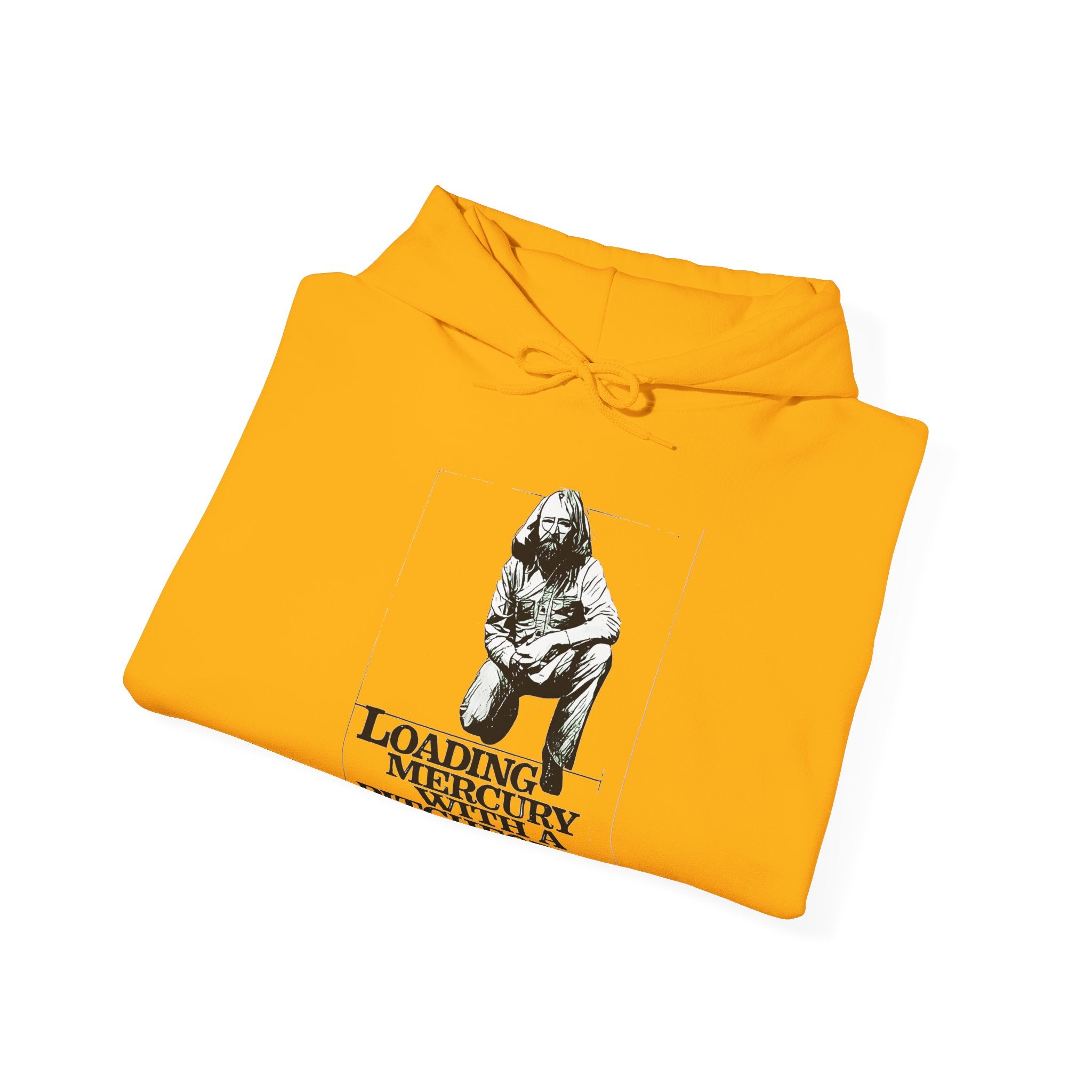 Loading Mercury With A Pitchfork Graphic LS Unisex Heavy Blend Hooded Sweatshirt