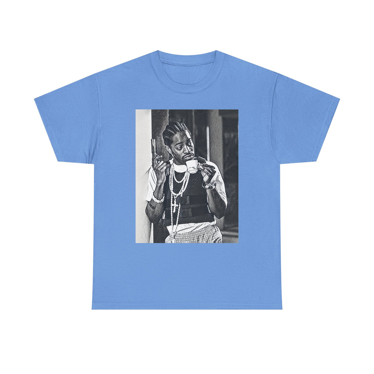Andre 3000 Graphic Print Short Sleeve Crew Neck Unisex Heavy Cotton Tee Shirt