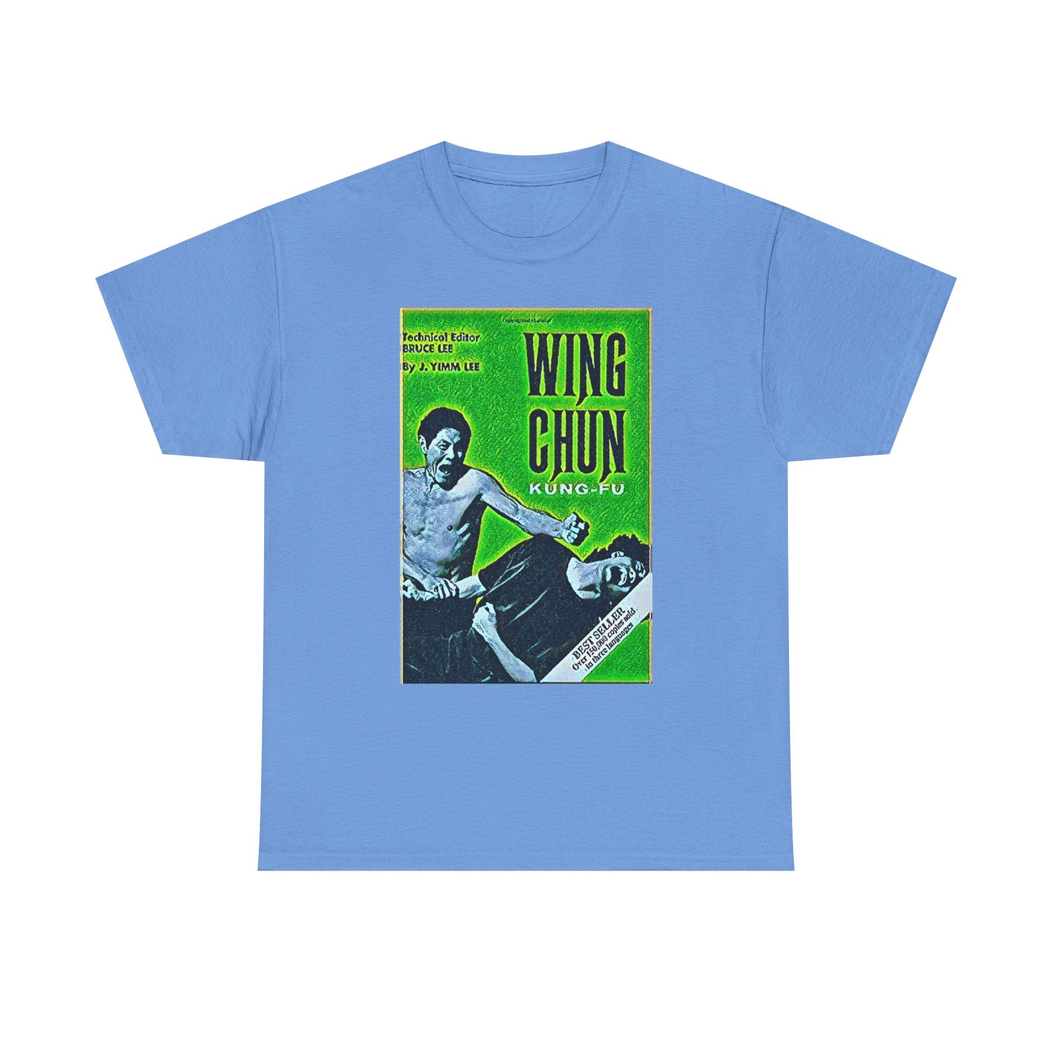 Wing Chun Kung-Fu Graphic Print Short Sleeve Crew Unisex Heavy Cotton Tee Shirt