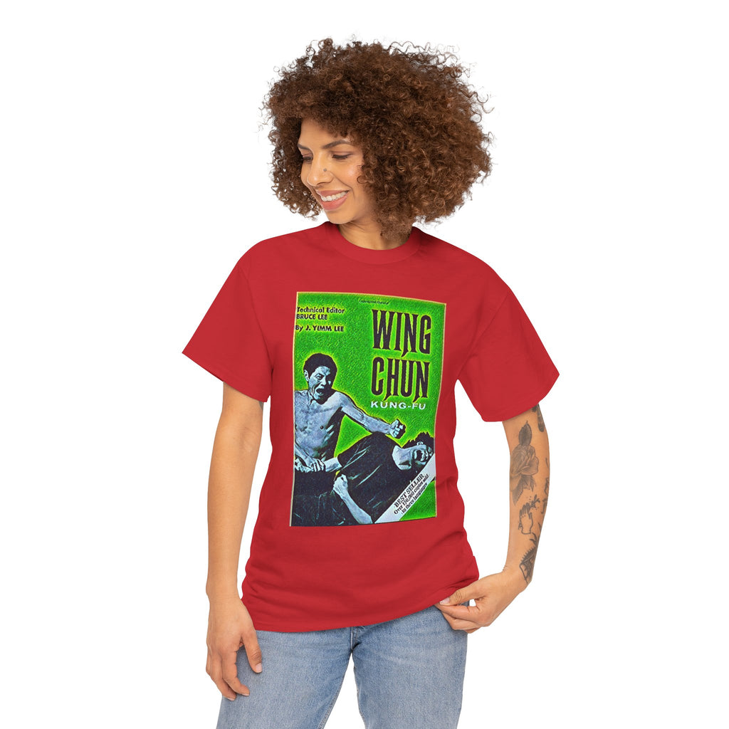 Wing Chun Kung-Fu Graphic Print Short Sleeve Crew Unisex Heavy Cotton Tee Shirt