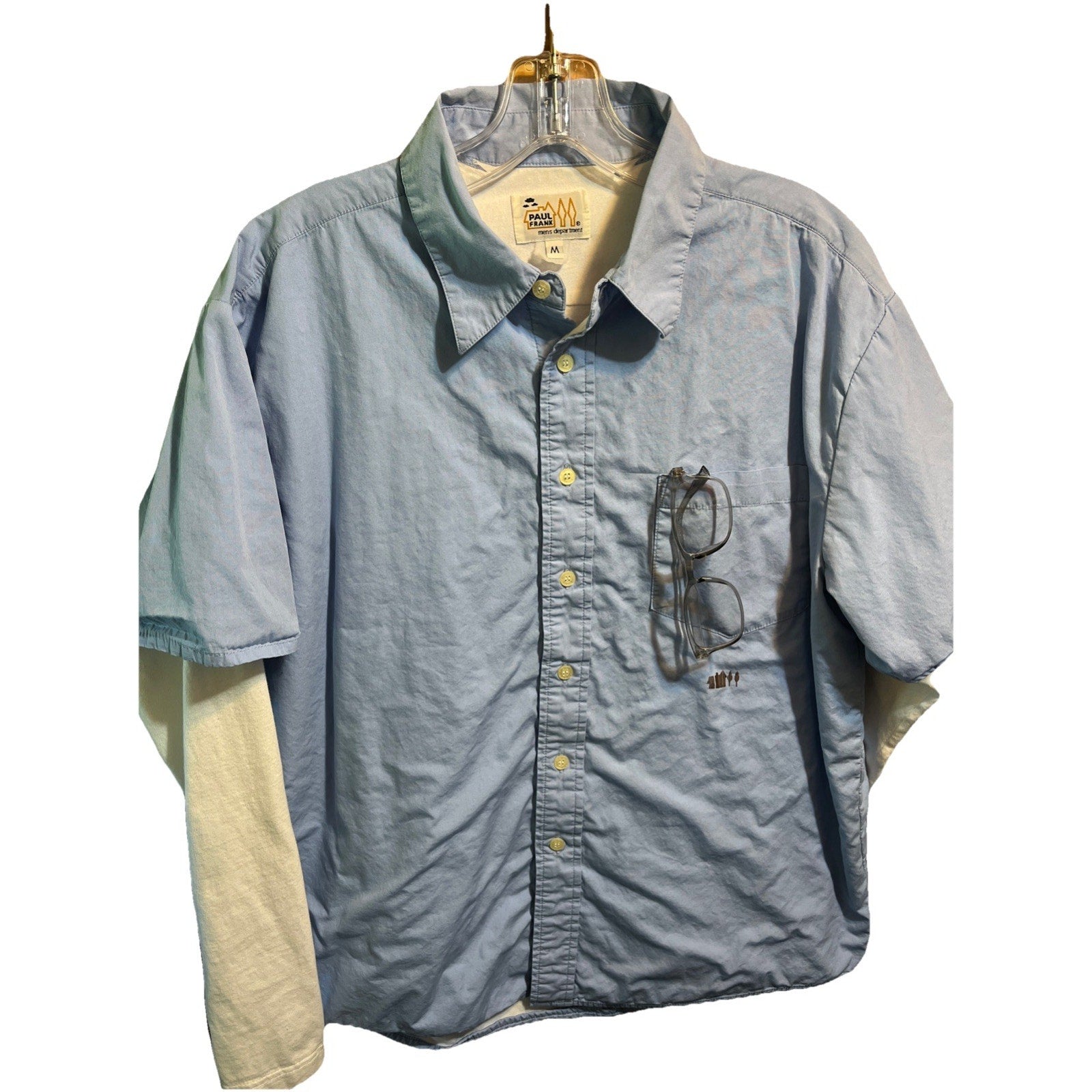 Vintage Paul Frank Men’s M Button Up Shirt Long Sleeve Button Up
