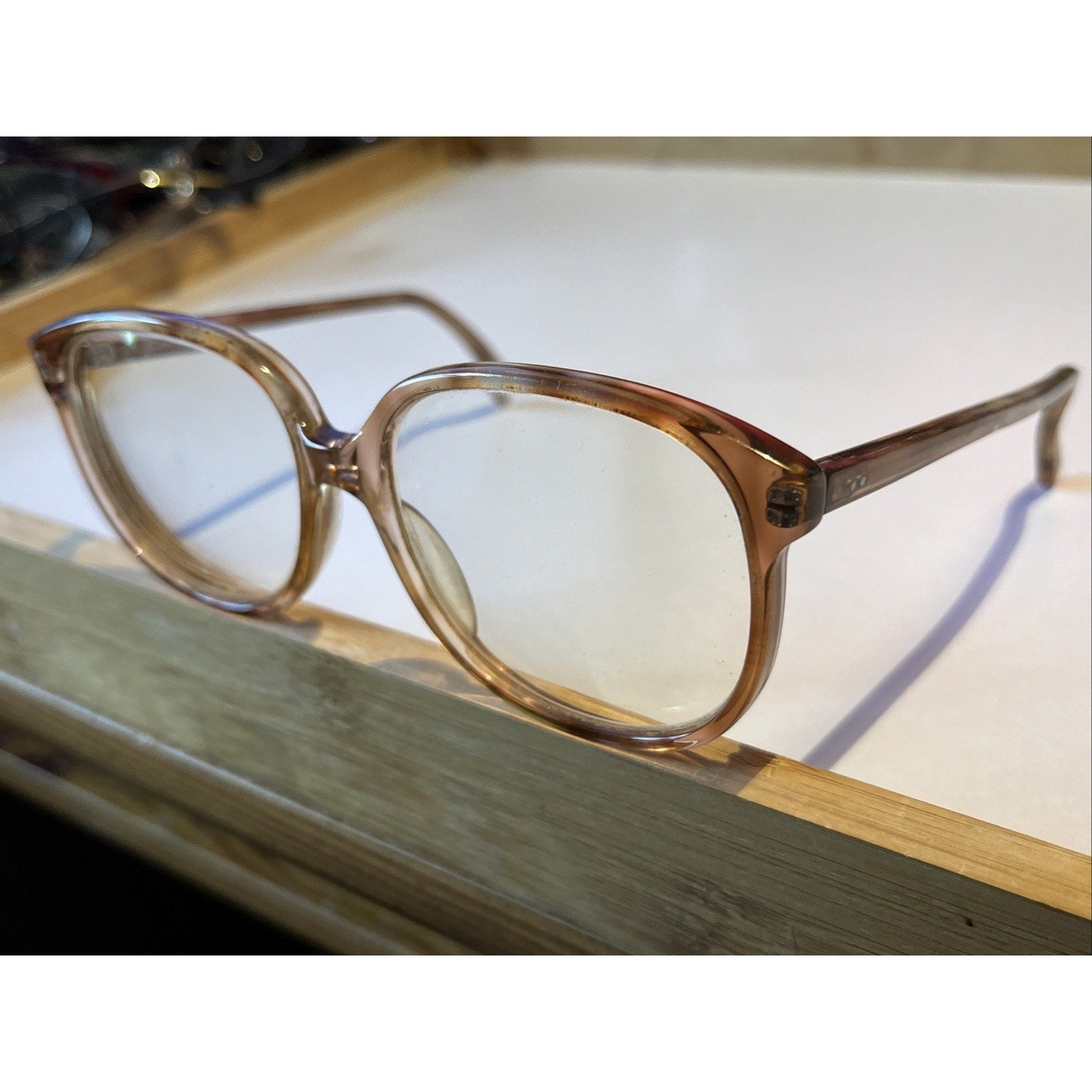 Vintage Foremost Eyeglasses 55-15-140 Made in USA Brown Tortoise Frames Only