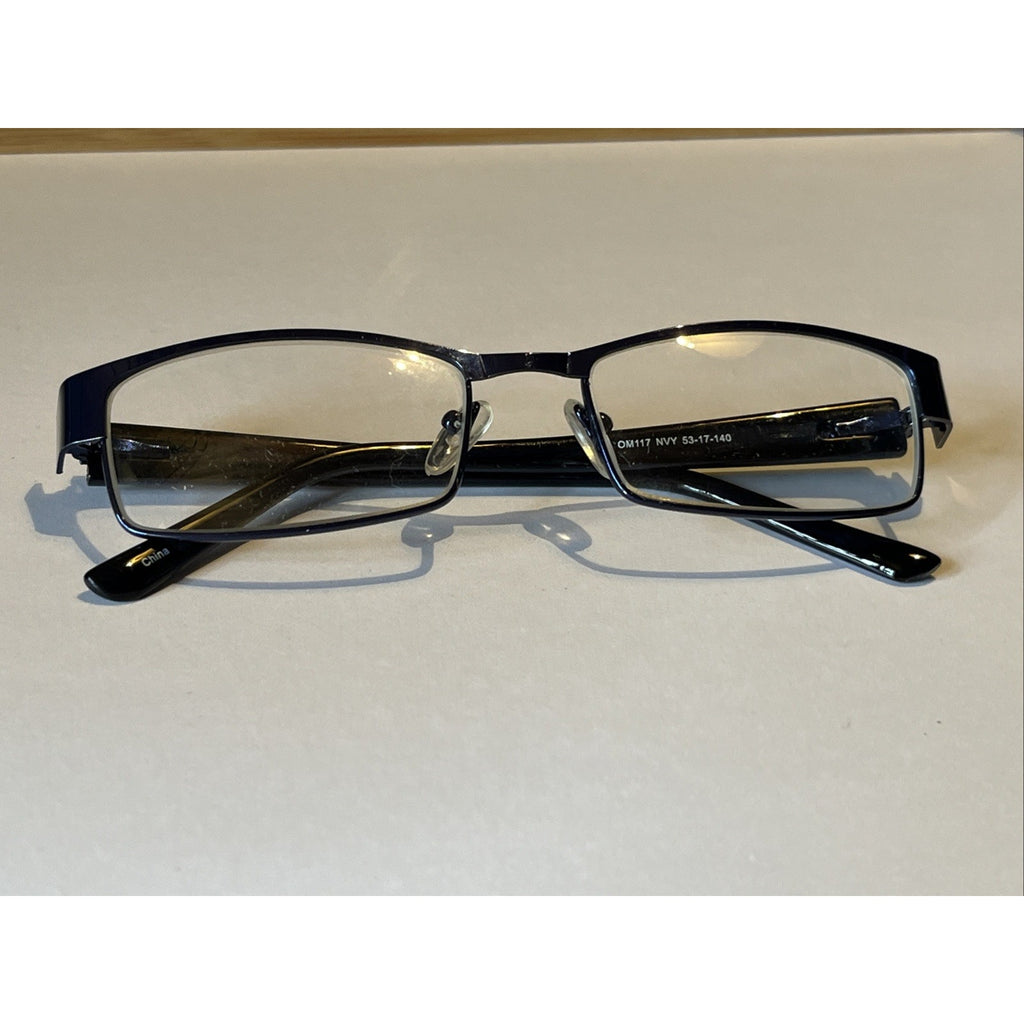 OPTIKA Eyewear OM-117 NVY Eyeglasses Blue Unisex Glasses 53-17-140 Frames Only