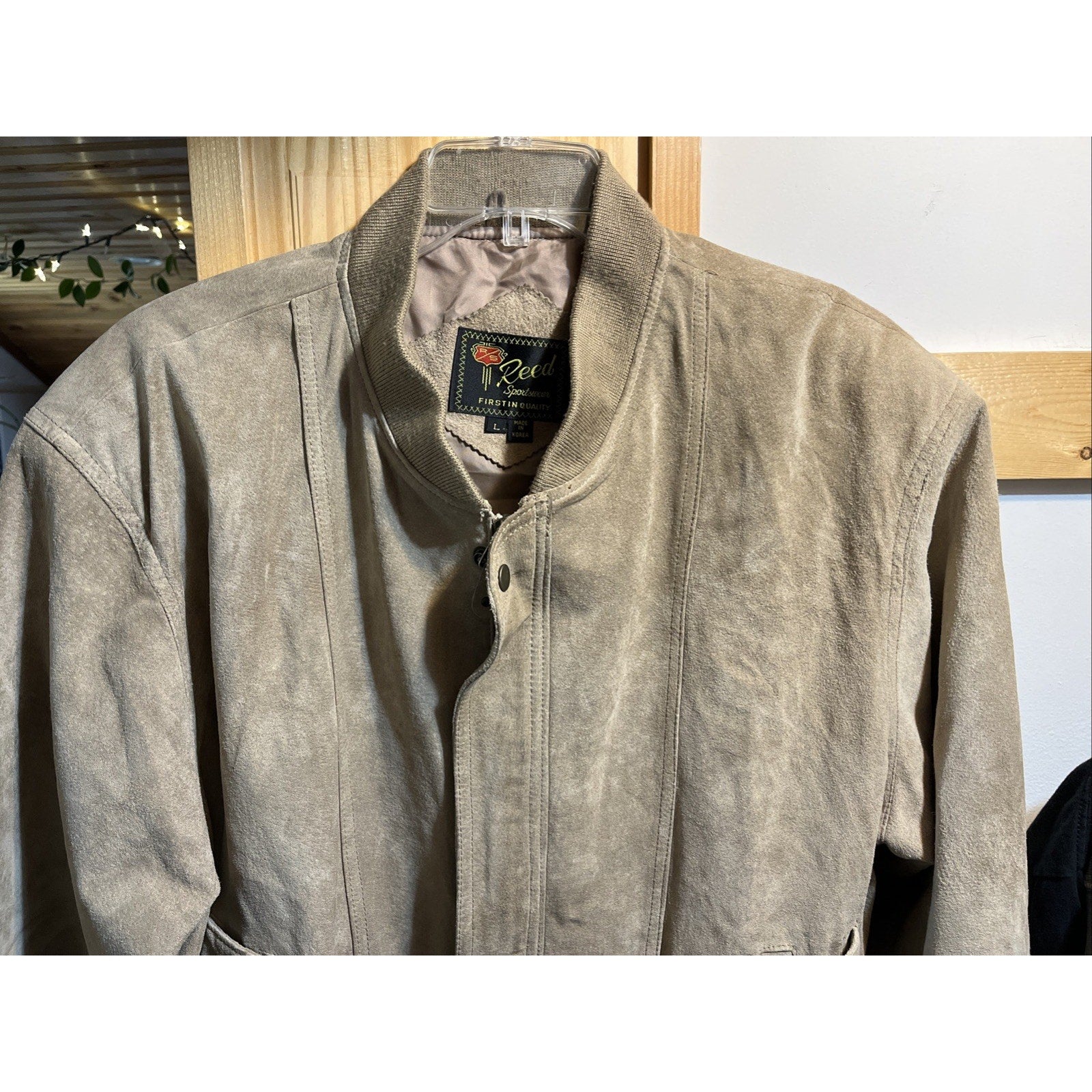 Vintage Reed Sportswear Men’s Genuine Suede Leather Size Large Jacket