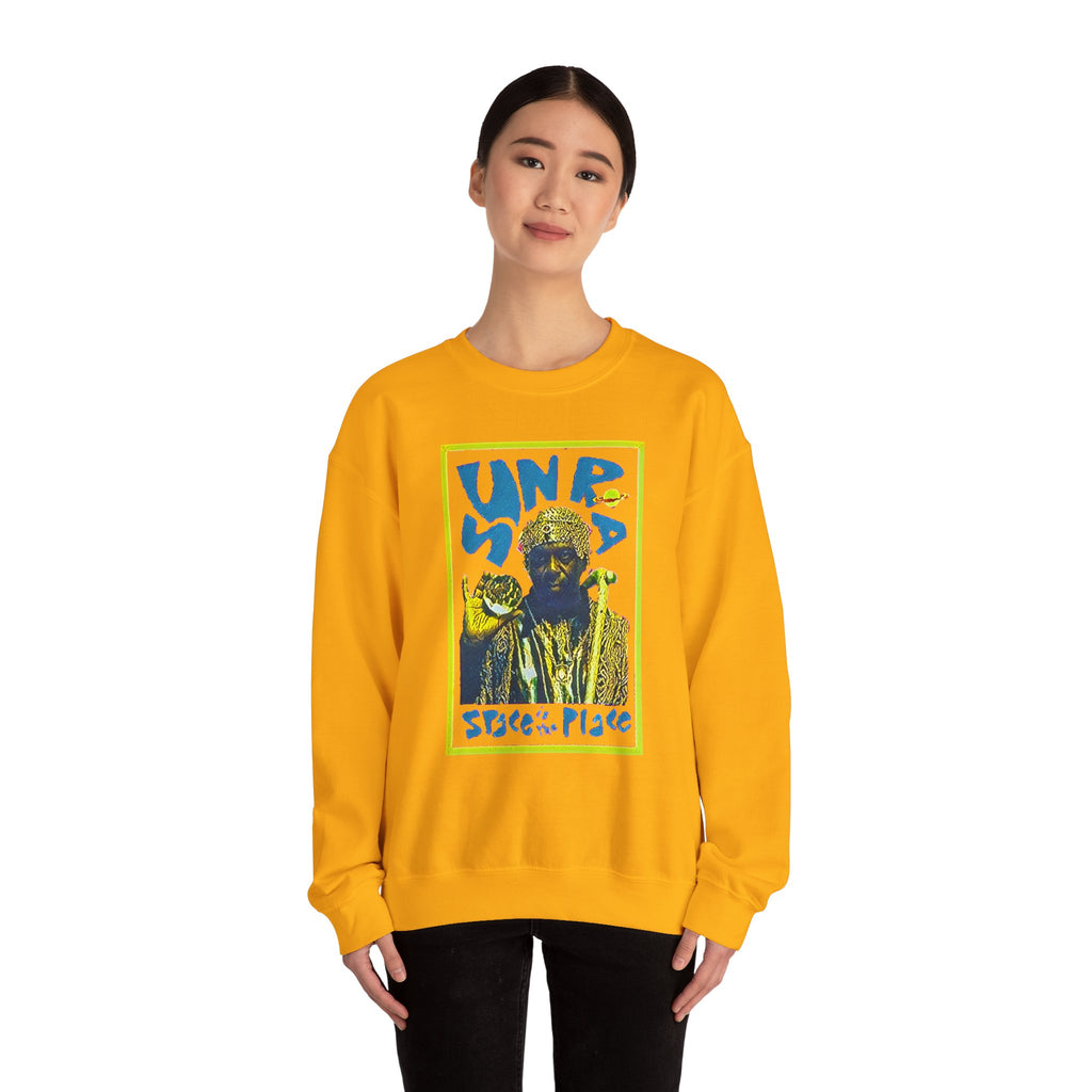 Sun Ra Space Is The Place Graphic Print Unisex Heavy Blend™ Crewneck Sweatshirt