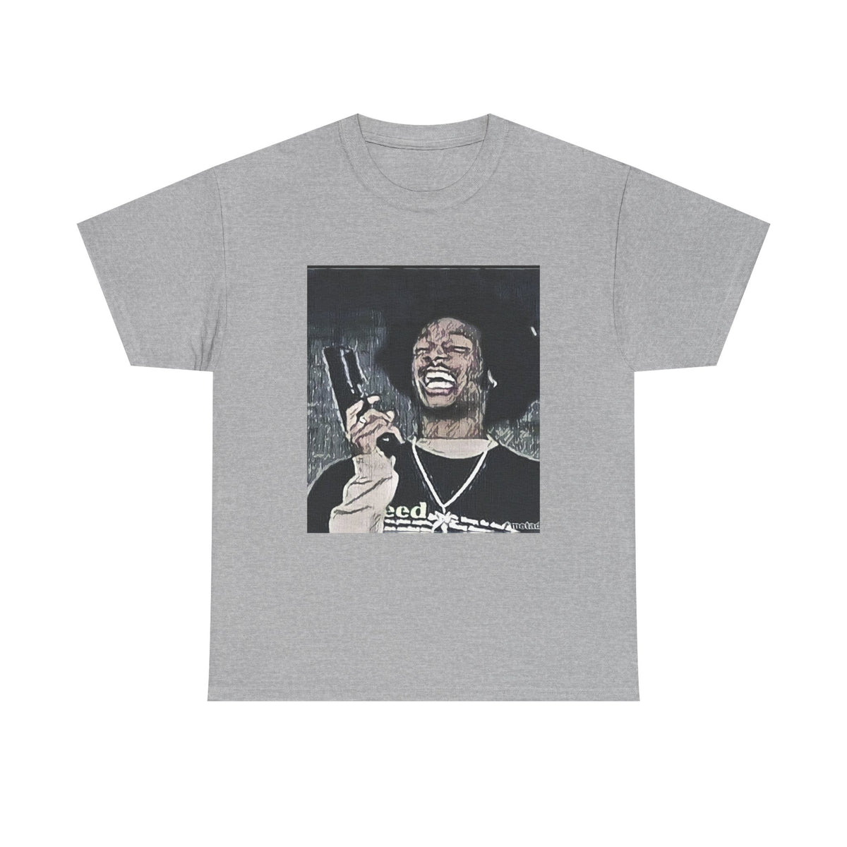 Shorty Scary Movie Graphic Print Short Sleeve Crew Unisex Heavy Cotton Tee Shirt