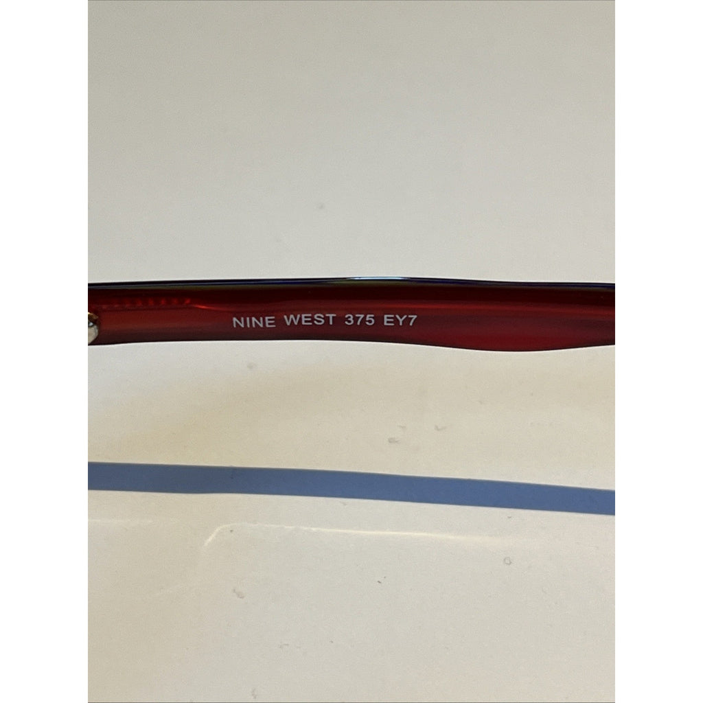Nine West 375 EY7 Eyeglasses Women's Red Tort Plastic Full Rim 49-15-130 Frames