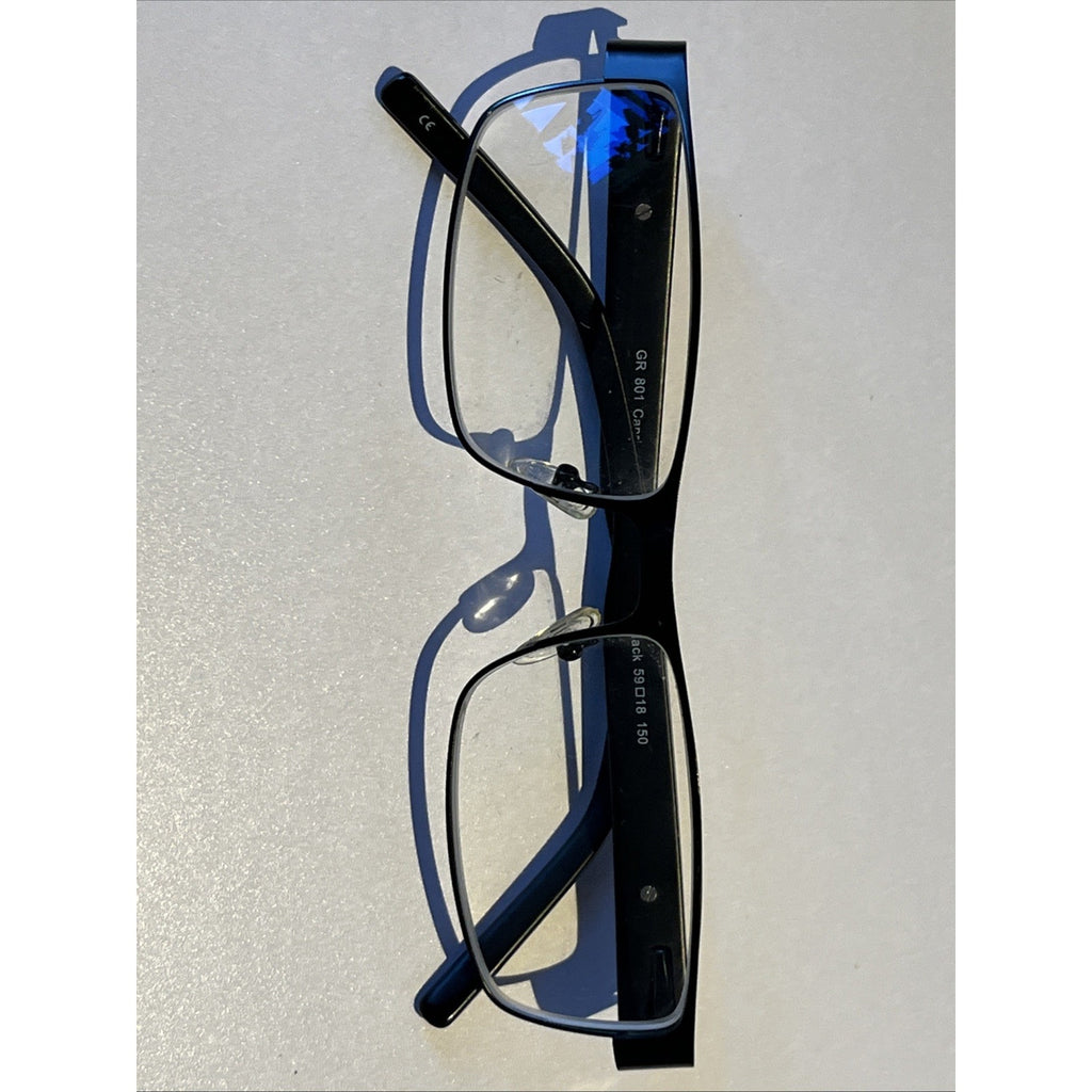 Capri Grande GR 801 Black 59-18-150 Metal Full Rim Eyeglasses HG52 Frames Only