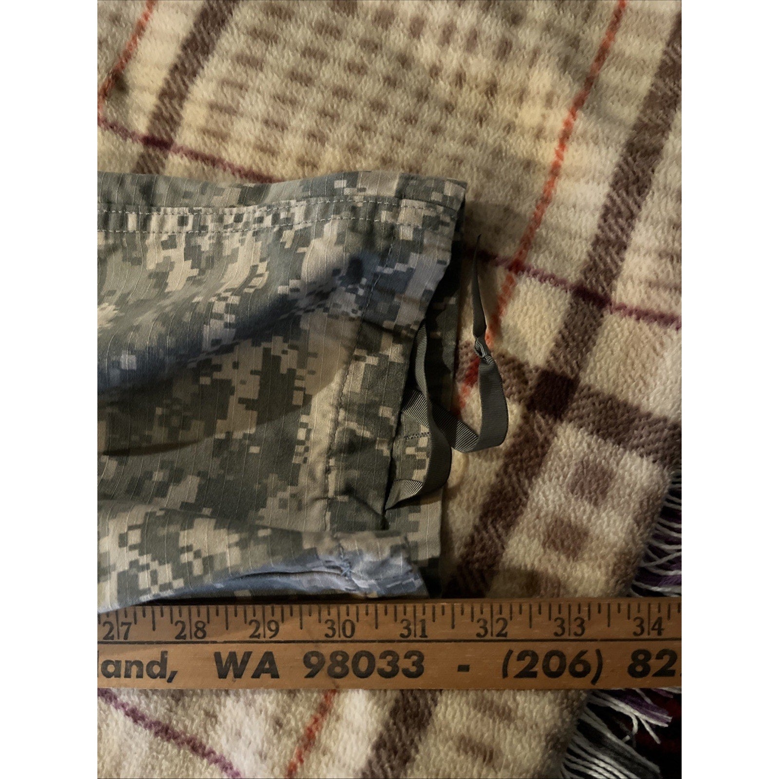 US Army Pants Trousers Large X-Long USGI Digital Camo Cotton/Nylon Ripstop 36x31