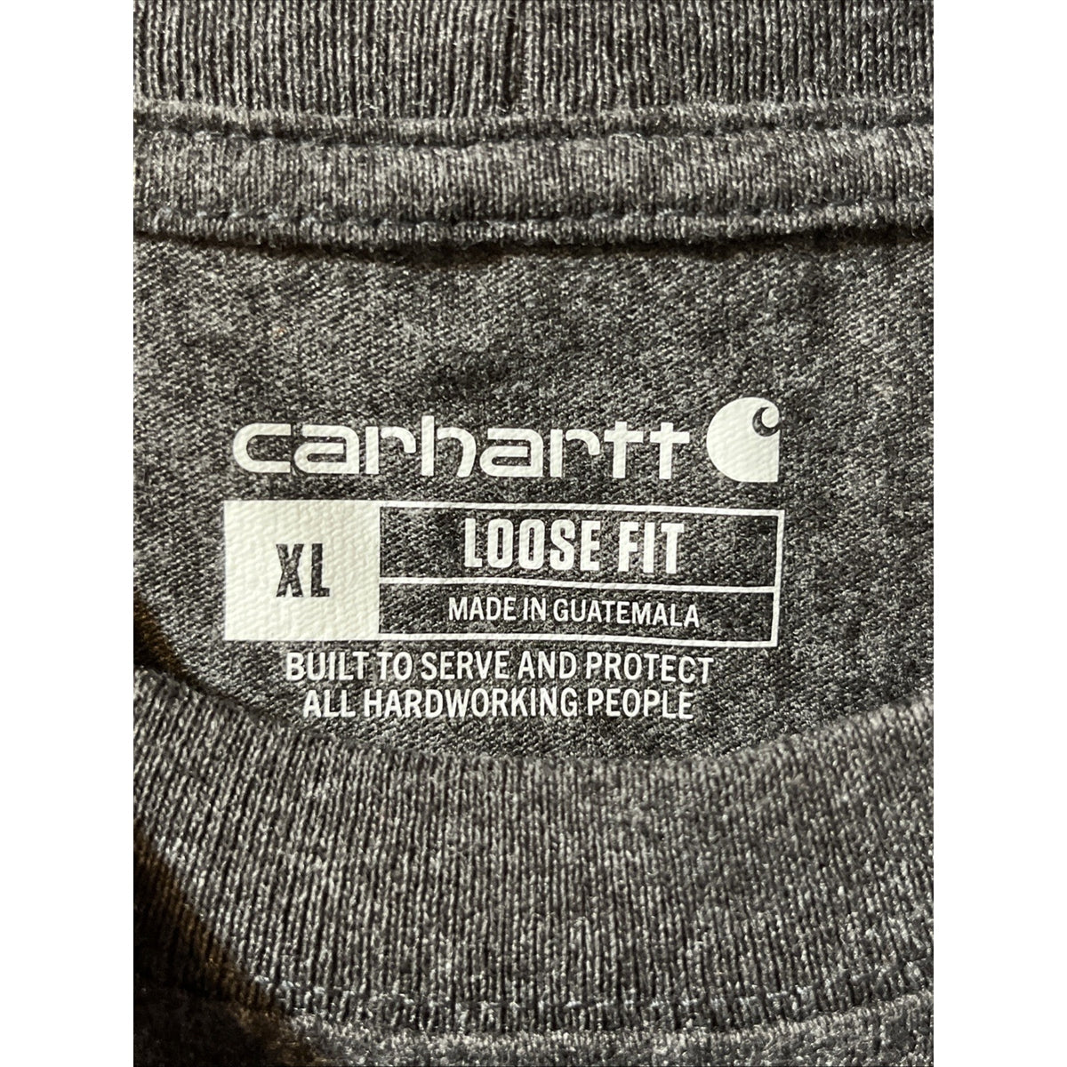 Carhartt Tee Shirt Men Xl Gray Cotton Loose Fit Valley Wide Cooperative Logo NWT