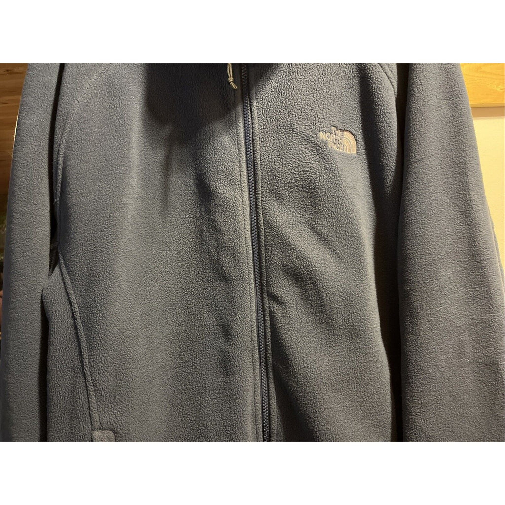 The North Face Men’s XL Blue Long Sleeve Full Zip Polyester Fleece Jacket Travel
