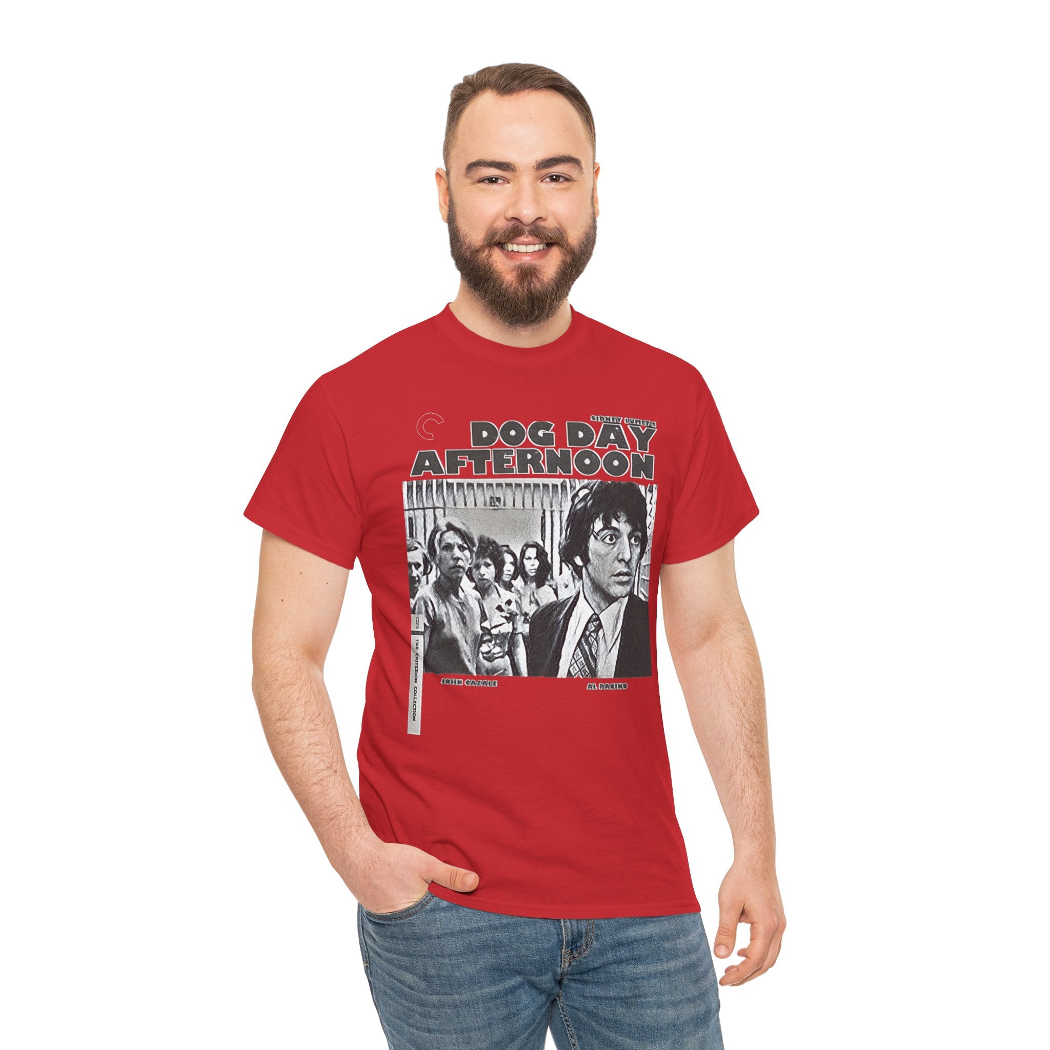 Dog Day Afternoon Graphic Print Al Pacino Black & White Unisex Heavy Cotton Tee
