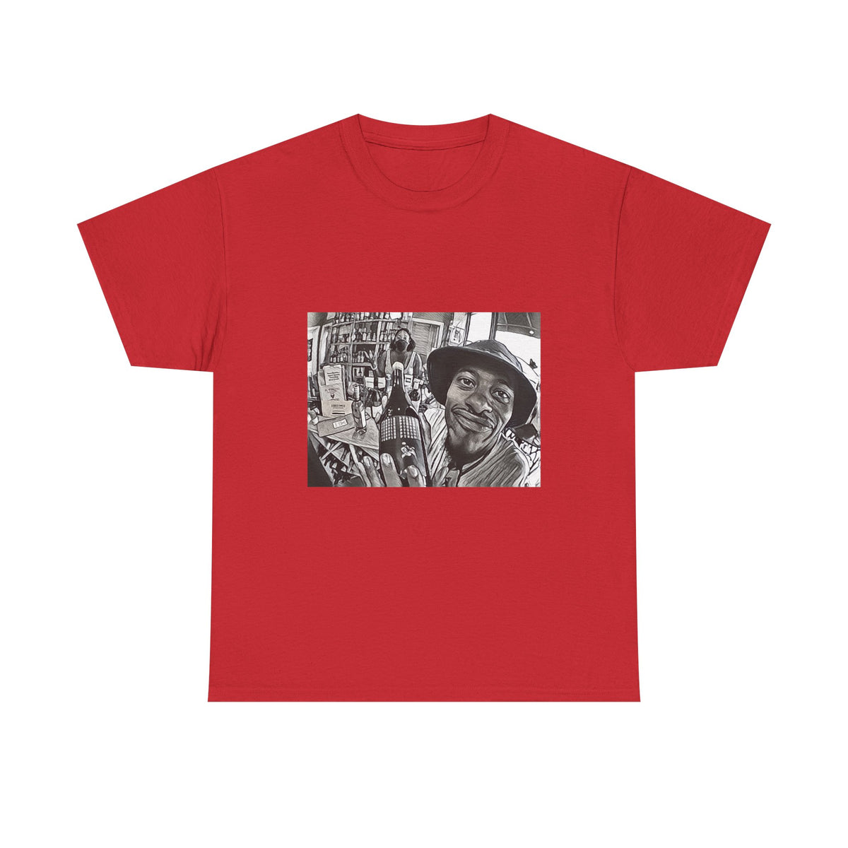 Pink Siifu Graphic Print Short Sleeve Crew Neck Unisex Heavy Cotton Tee Shirt