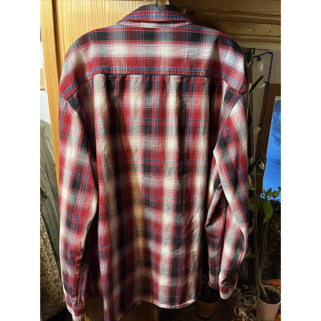Carhartt Shirt Mens XXL Red Plaid Outdoor Relaxed Fit Button Workwear Western