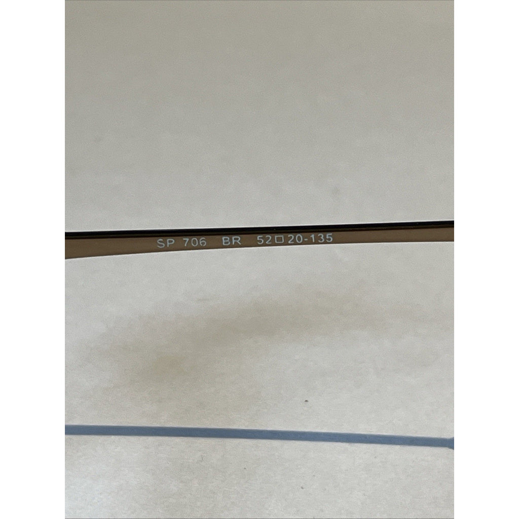 Splendor Eyewear SP 706 BR Eyeglasses 52-20-135 Metal Frames Only