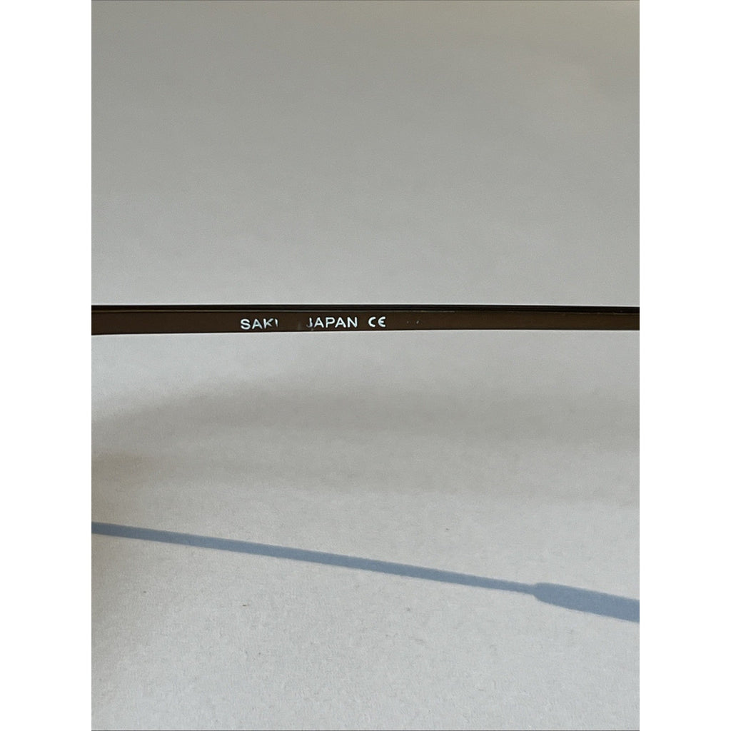 Saki Eyewear Mod 508 Eyeglasses Col. BWN Brown Frame 50-19-140 Handmade Japan