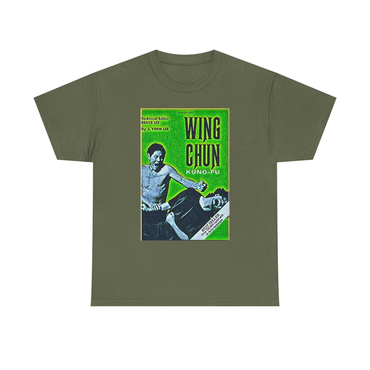 Wing Chun Kung-Fu Graphic Print Short Sleeve Crew Unisex Heavy Cotton Tee Shirt