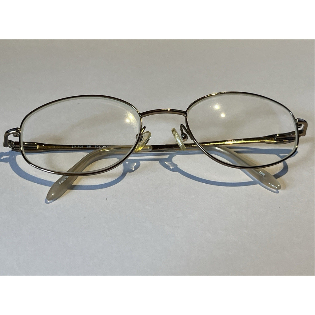 Splendor Eyewear SP 706 BR Eyeglasses 52-20-135 Metal Frames Only