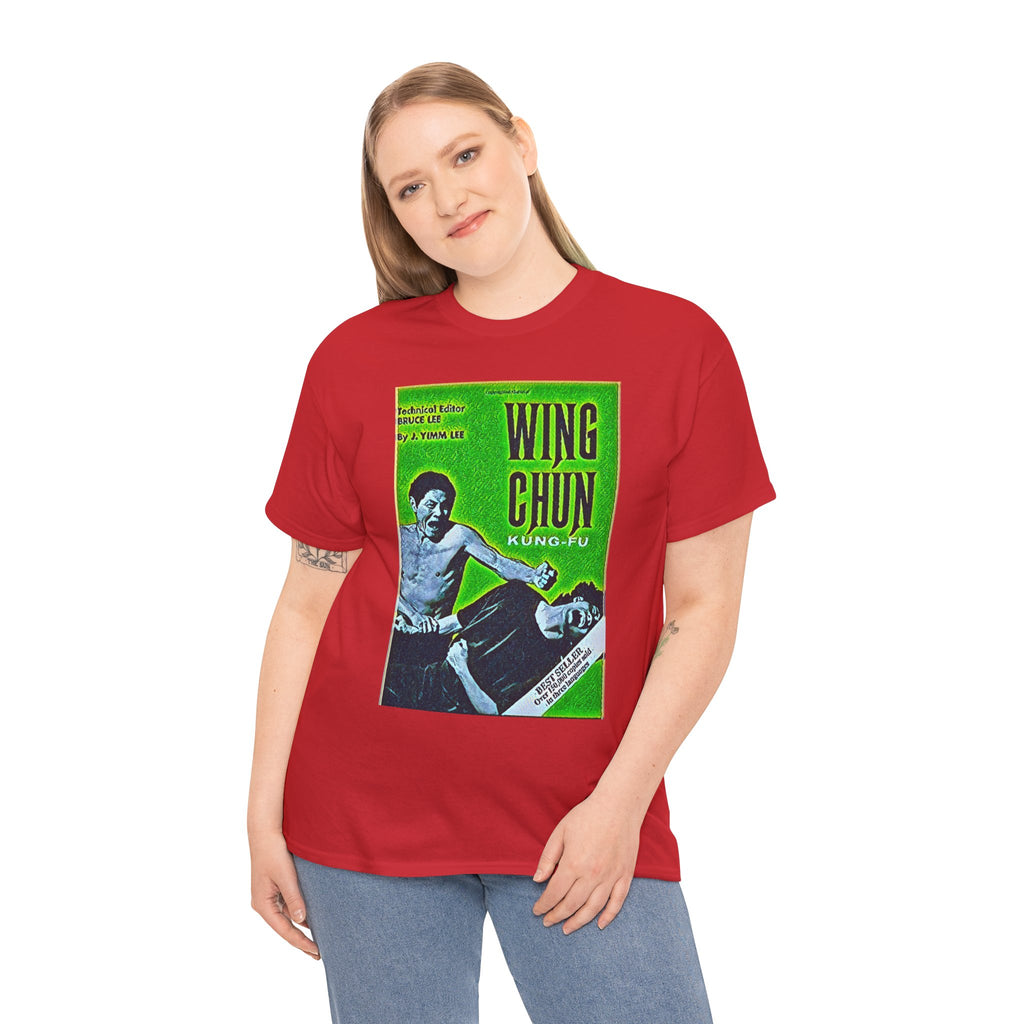 Wing Chun Kung-Fu Graphic Print Short Sleeve Crew Unisex Heavy Cotton Tee Shirt